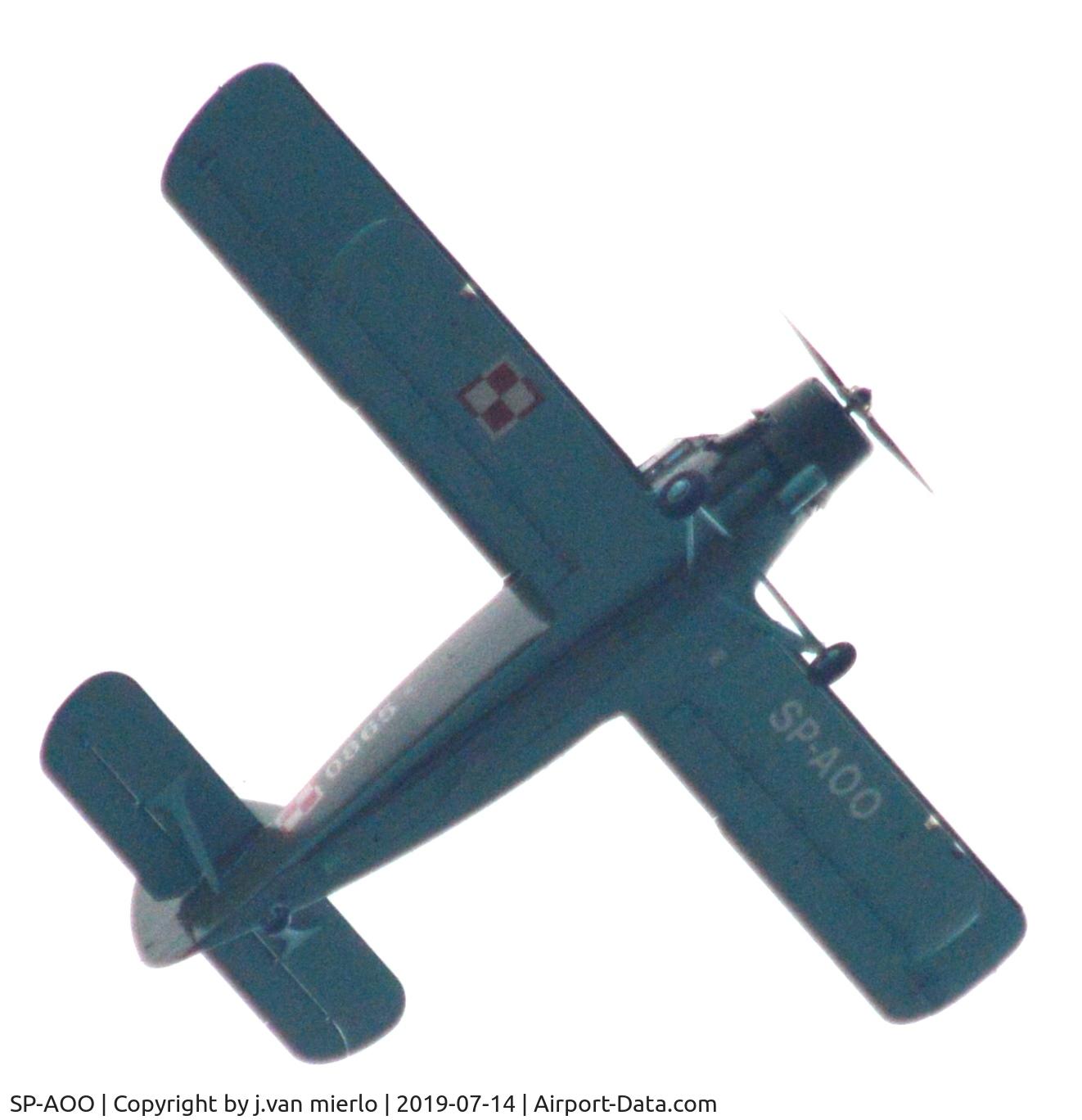 SP-AOO, 1969 Antonov An-2T C/N 1G108-65, Over Ghent, Belgium heading E