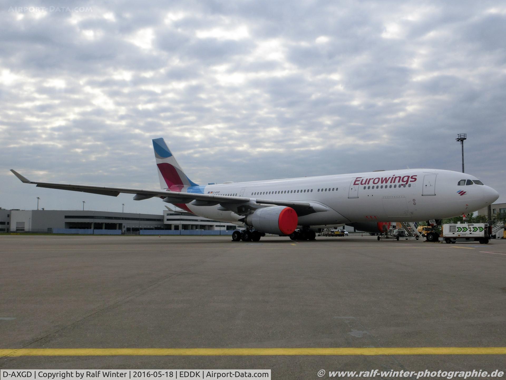 D-AXGD, 2003 Airbus A330-203 C/N 573, Airbus A330-203 - EW EWG Eurowings opby SunExpress - 573 - D-AXGD - 18.05.2016 - CGN