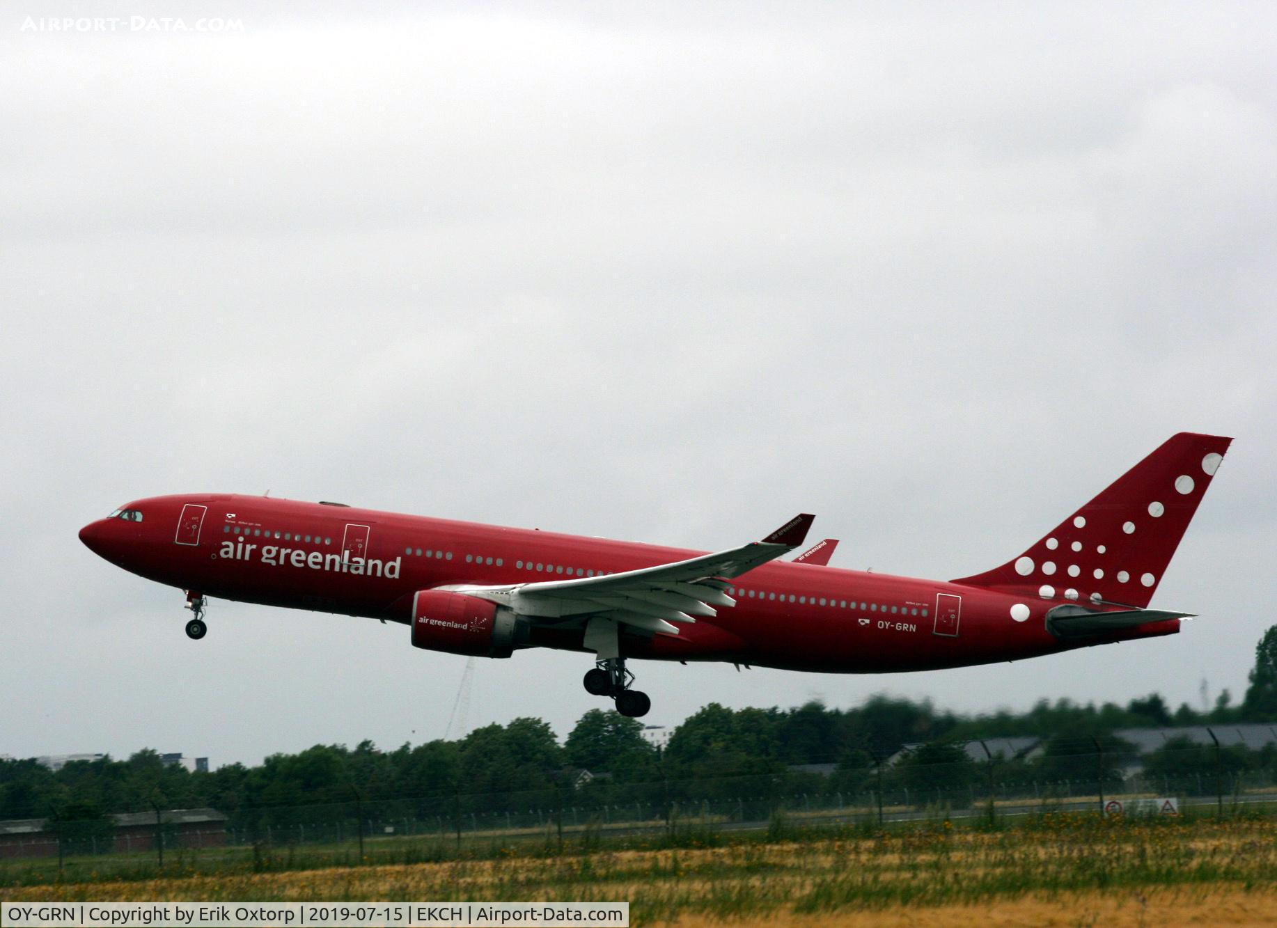 OY-GRN, 1998 Airbus A330-223 C/N 230, OY-GRN takeoff rw 22L