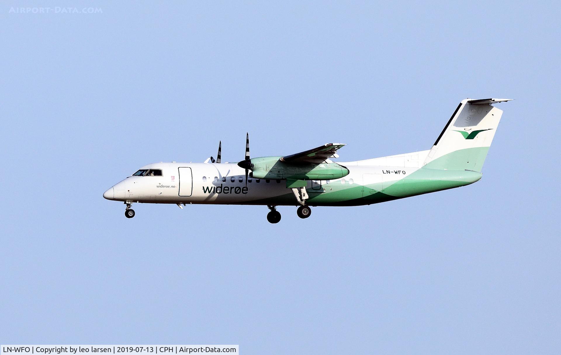 LN-WFO, 1997 De Havilland Canada DHC-8-311Q Dash 8 C/N 493, Copenhagen 13.7.2019 L/D R-04R