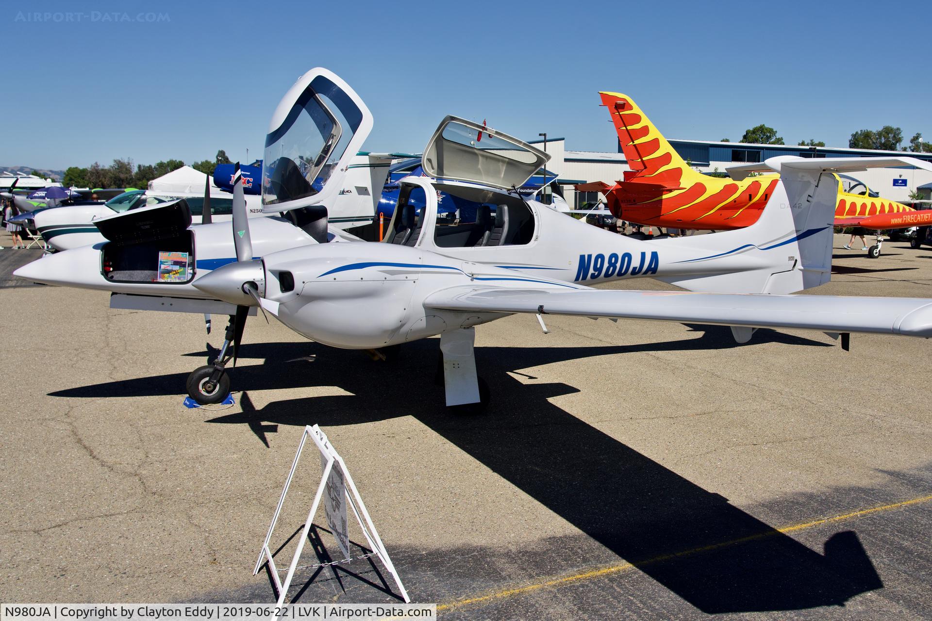 N980JA, 2017 Diamond DA-42 Twin Star Twin Star C/N 42.277, Livermore Airport California 2019.