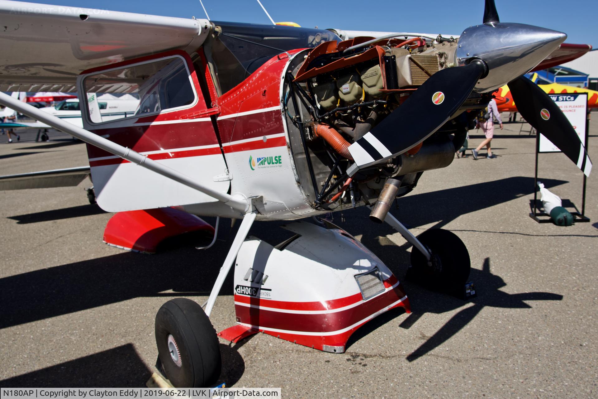 N180AP, 1965 Cessna 180H Skywagon C/N 18051472, Livermore Airport California 2019.