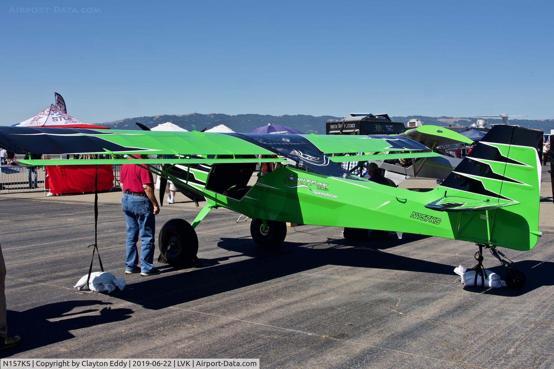 N157KS, Kitfox Aircraft S7 Speedster C/N KA16078327, Livermore Airport California 2019.