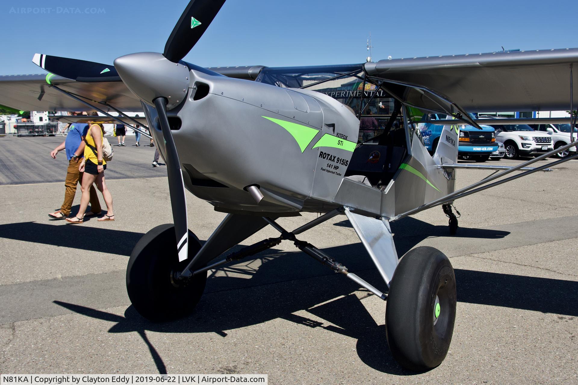 N81KA, 2015 Skystar Kitfox S7 Supersport C/N S70502079, Livermore Airport California 2019.