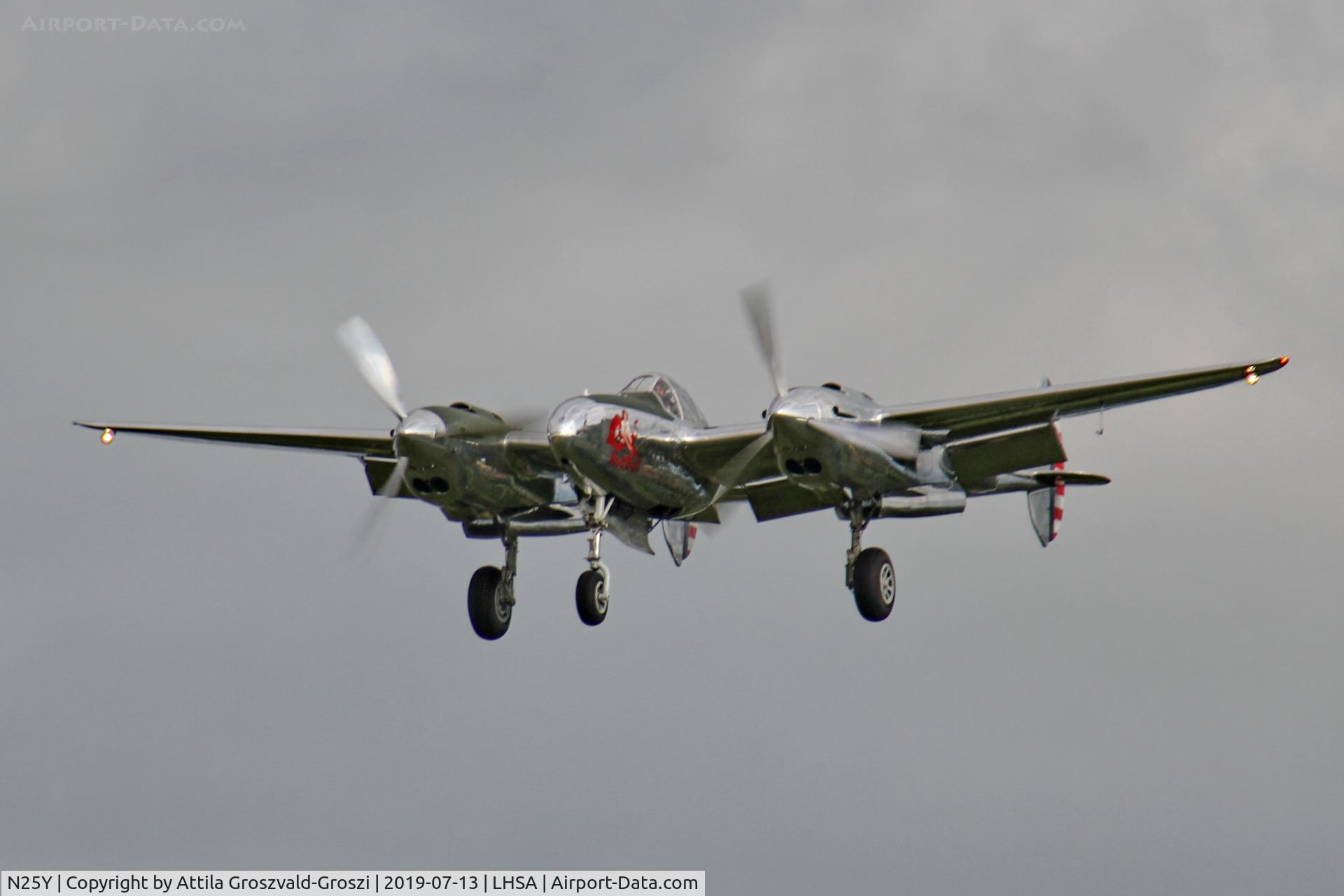 N25Y, 1944 Lockheed P-38L-5LO Lightning C/N AF44-53254, LHSA - Szentkirályszabadja Airport, Red Bull Air Race Hungary