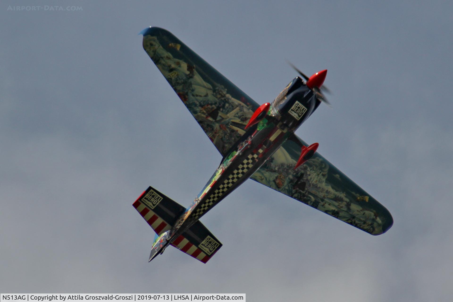 N513AG, Zivko Edge 540 C/N 0050V3, LHSA - Szentkirályszabadja Airport, Red Bull Air Race Hungary