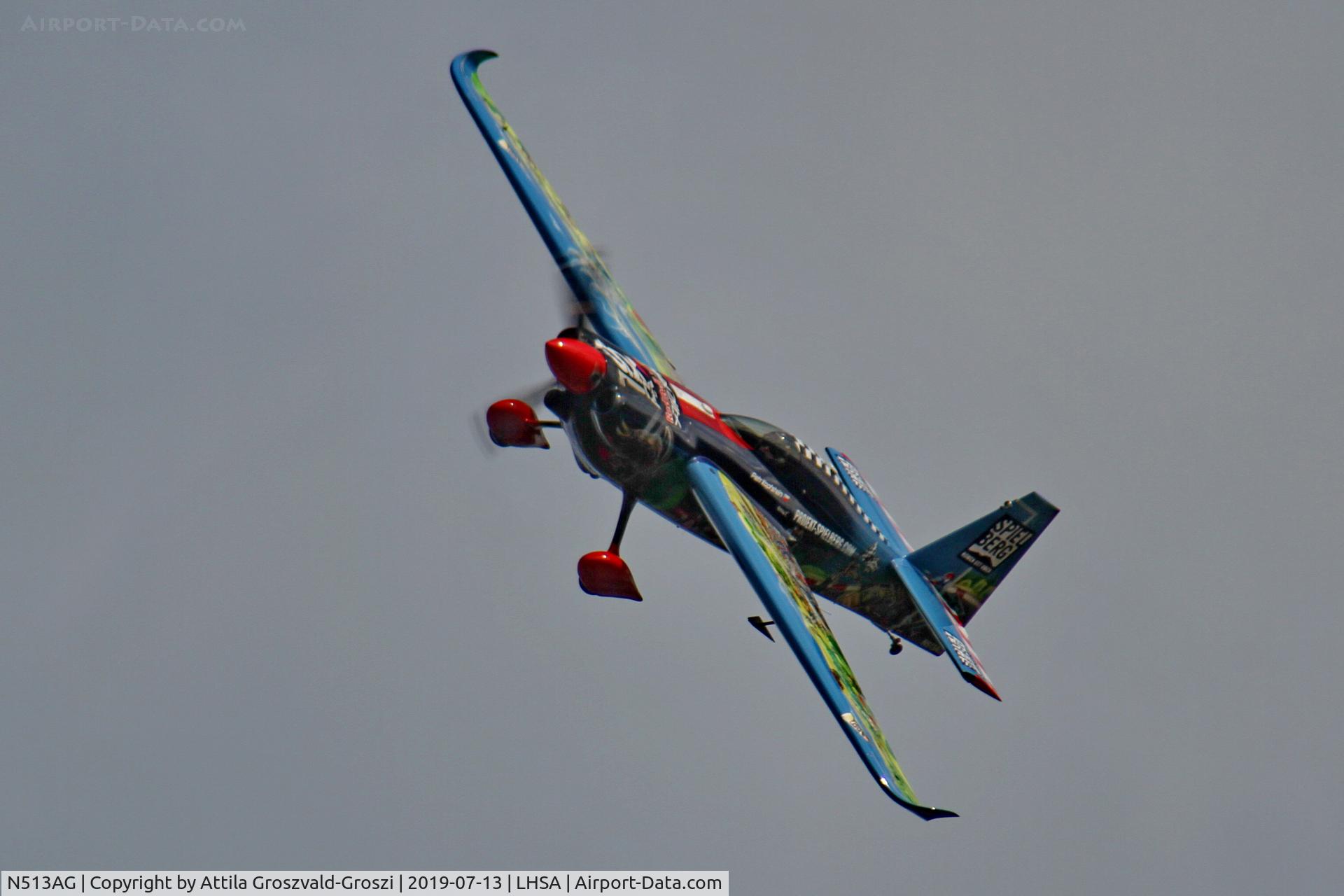 N513AG, Zivko Edge 540 C/N 0050V3, LHSA - Szentkirályszabadja Airport, Red Bull Air Race Hungary