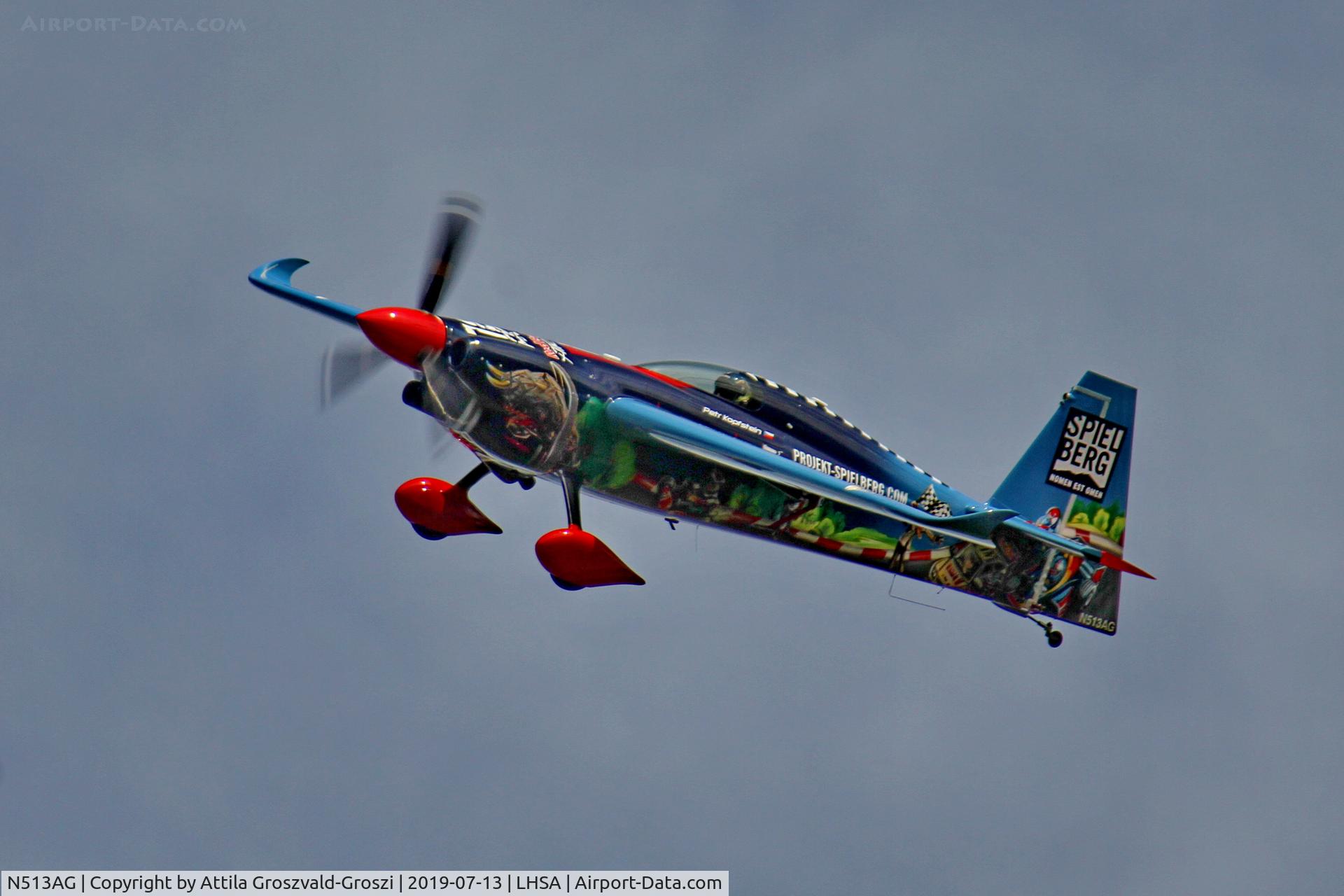 N513AG, Zivko Edge 540 C/N 0050V3, LHSA - Szentkirályszabadja Airport, Red Bull Air Race Hungary
