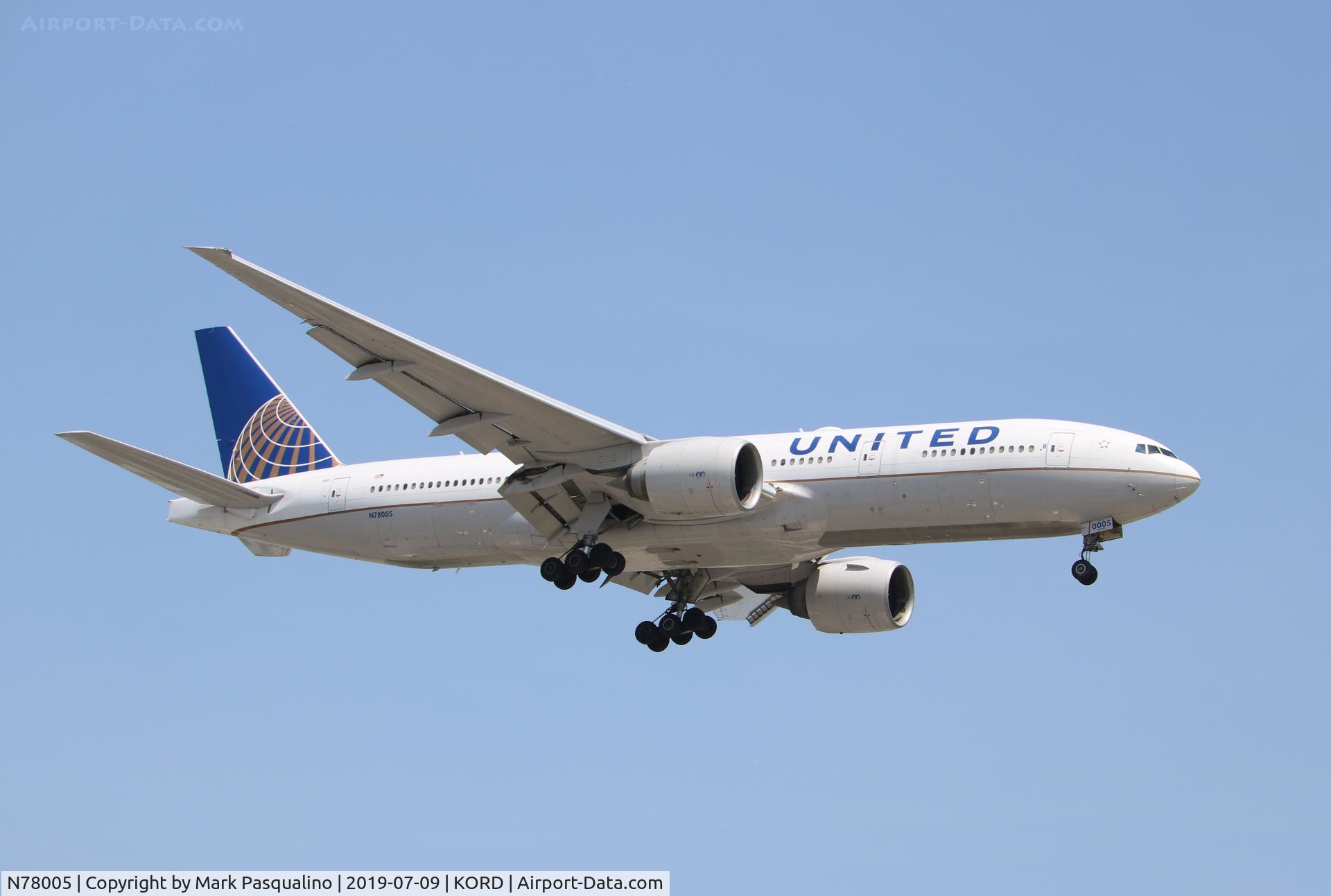N78005, 1998 Boeing 777-224 C/N 27581, Boeing 777-224