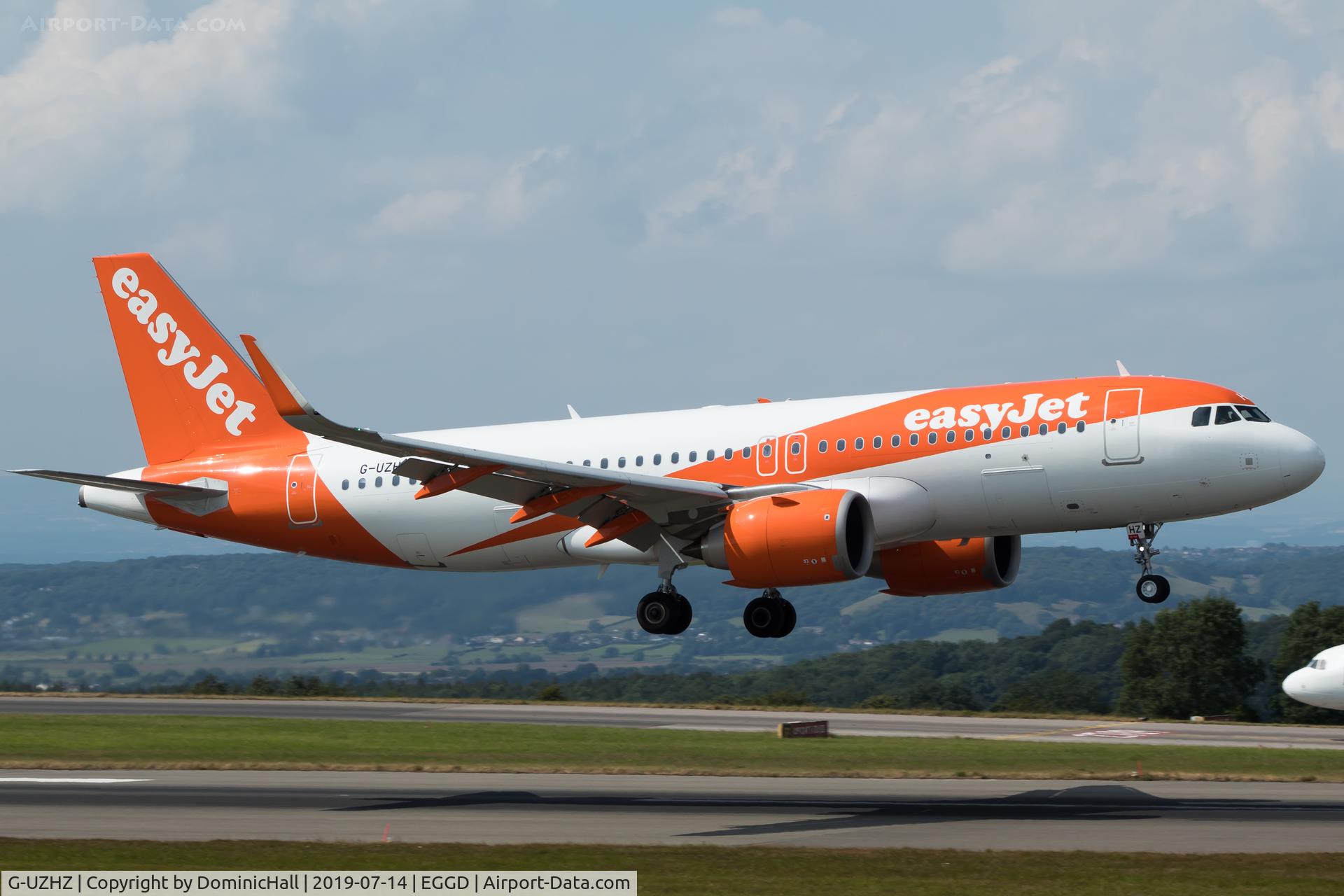 G-UZHZ, 2019 Airbus A320-251N C/N 8963, Landing RWY 09