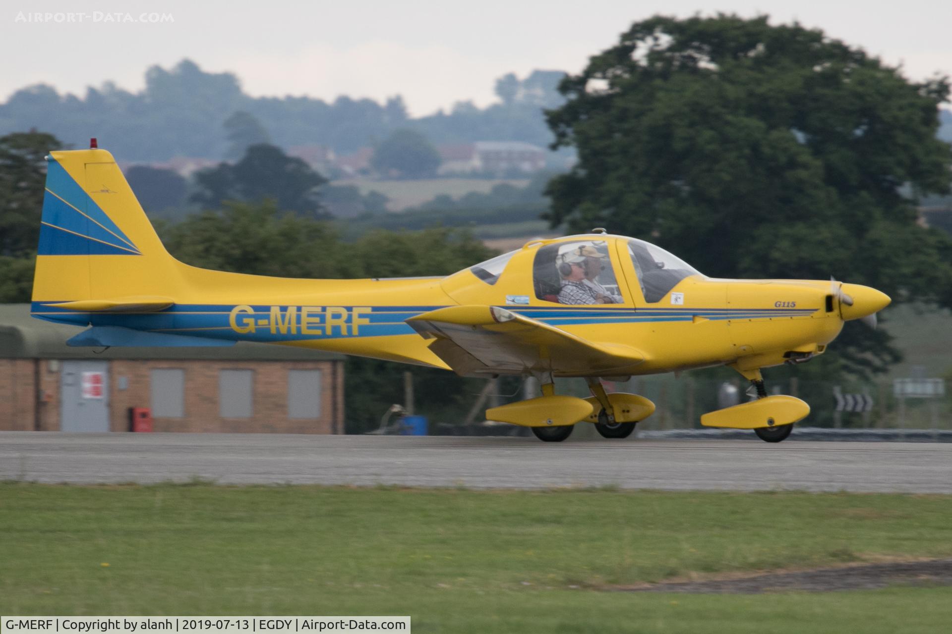 G-MERF, 1989 Grob G-115A C/N 8091, Visitor at RNAS Yeovilton Air Day 2019