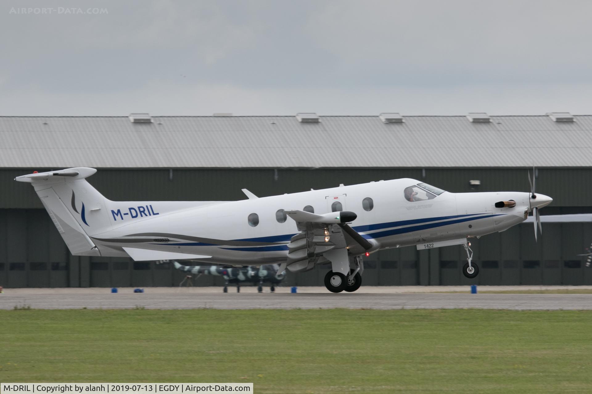 M-DRIL, 2013 Pilatus PC-12/47E C/N 1422, Visitor at RNAS Yeovilton Air Day 2019