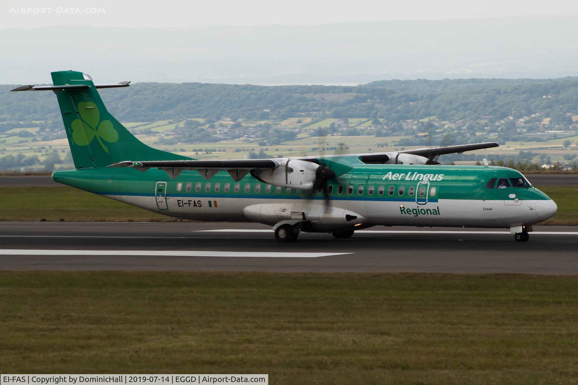 EI-FAS, 2013 ATR 72-600 (72-212A) C/N 1083, Departing RWY 09