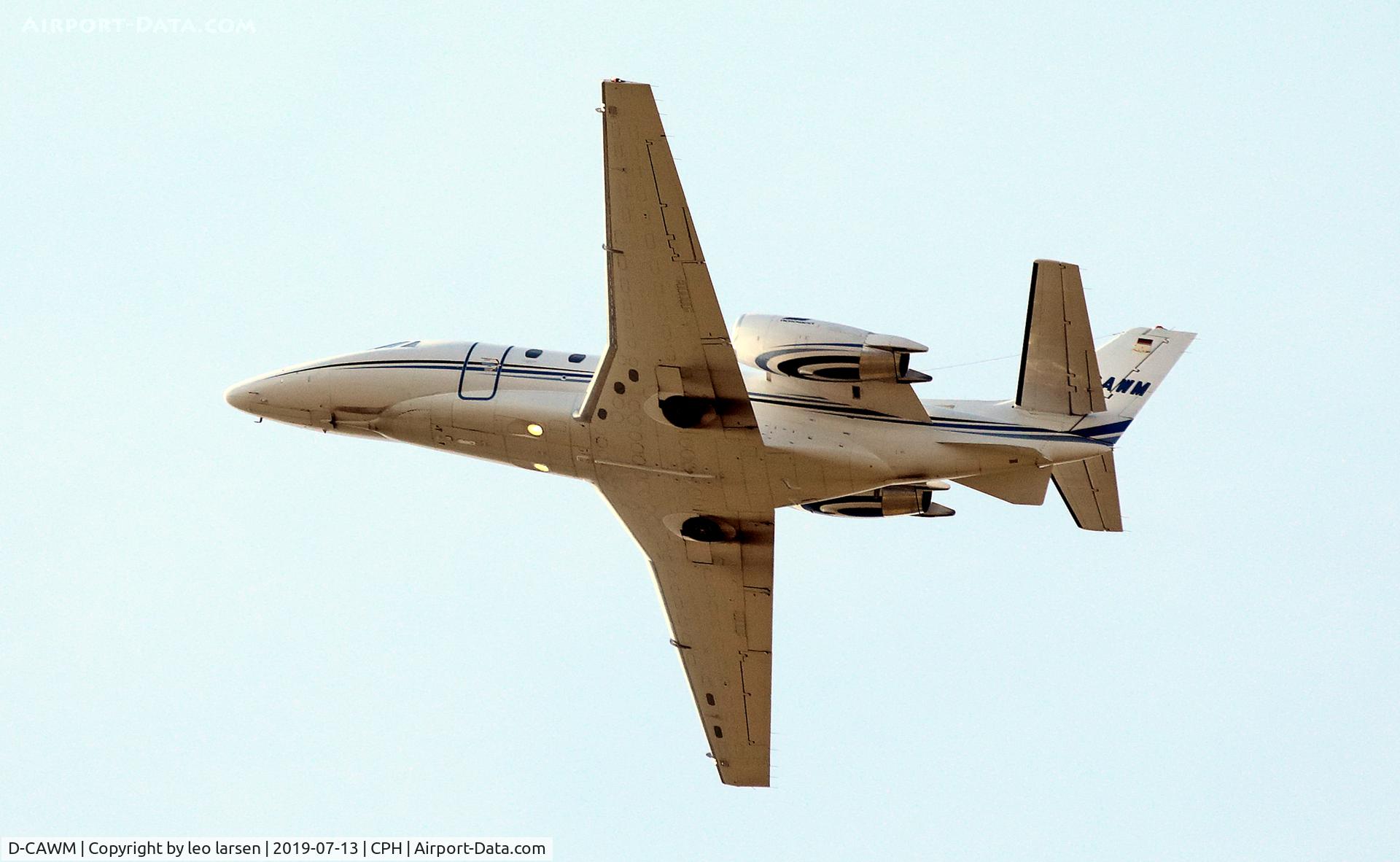 D-CAWM, 2008 Cessna 560 Citation XLS+ C/N 560-6002, Copenhagen 13.7.2019 T/O R-22R