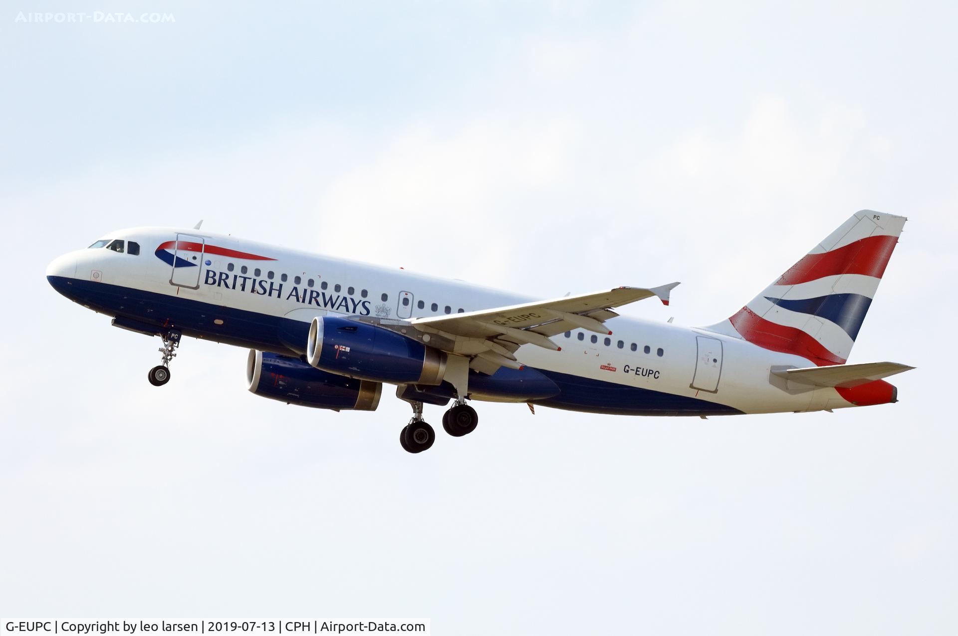 G-EUPC, 1999 Airbus A319-131 C/N 1118, Copenhagen 13.7.2019