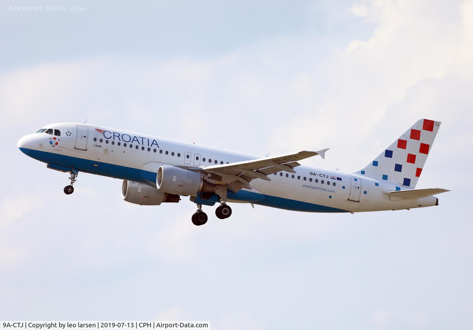 9A-CTJ, 1999 Airbus A320-214 C/N 1009, Copenhagen 13.7.2019 T/O R-22R