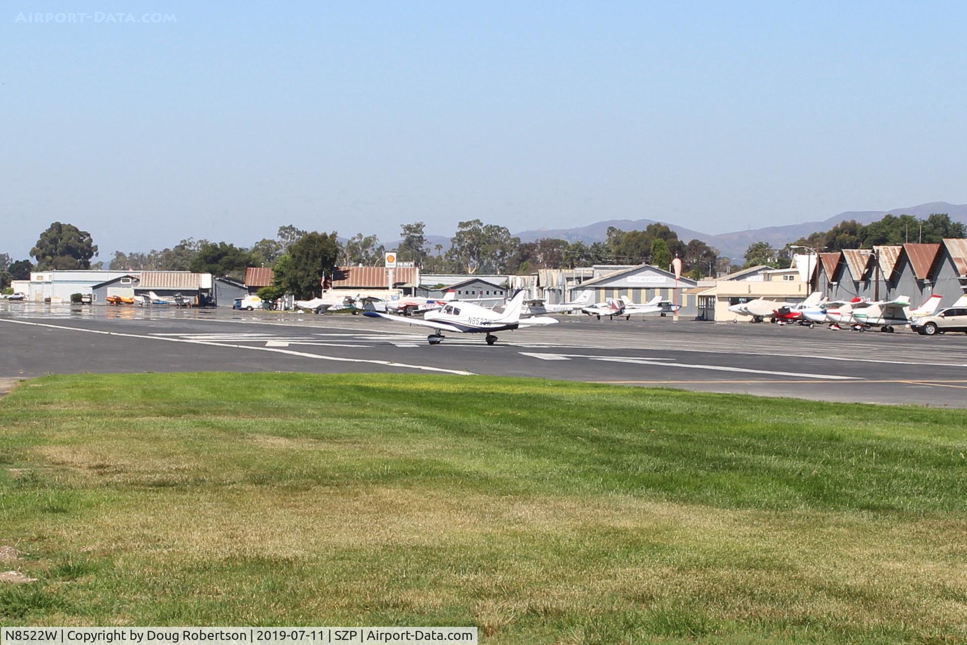 N8522W, 1963 Piper PA-28-235 Cherokee C/N 28-10023, 1963 Piper PA-28-235 CHEROKEE, Lycoming O-540-B4B5 235 Hp, landing roll Rwy 22