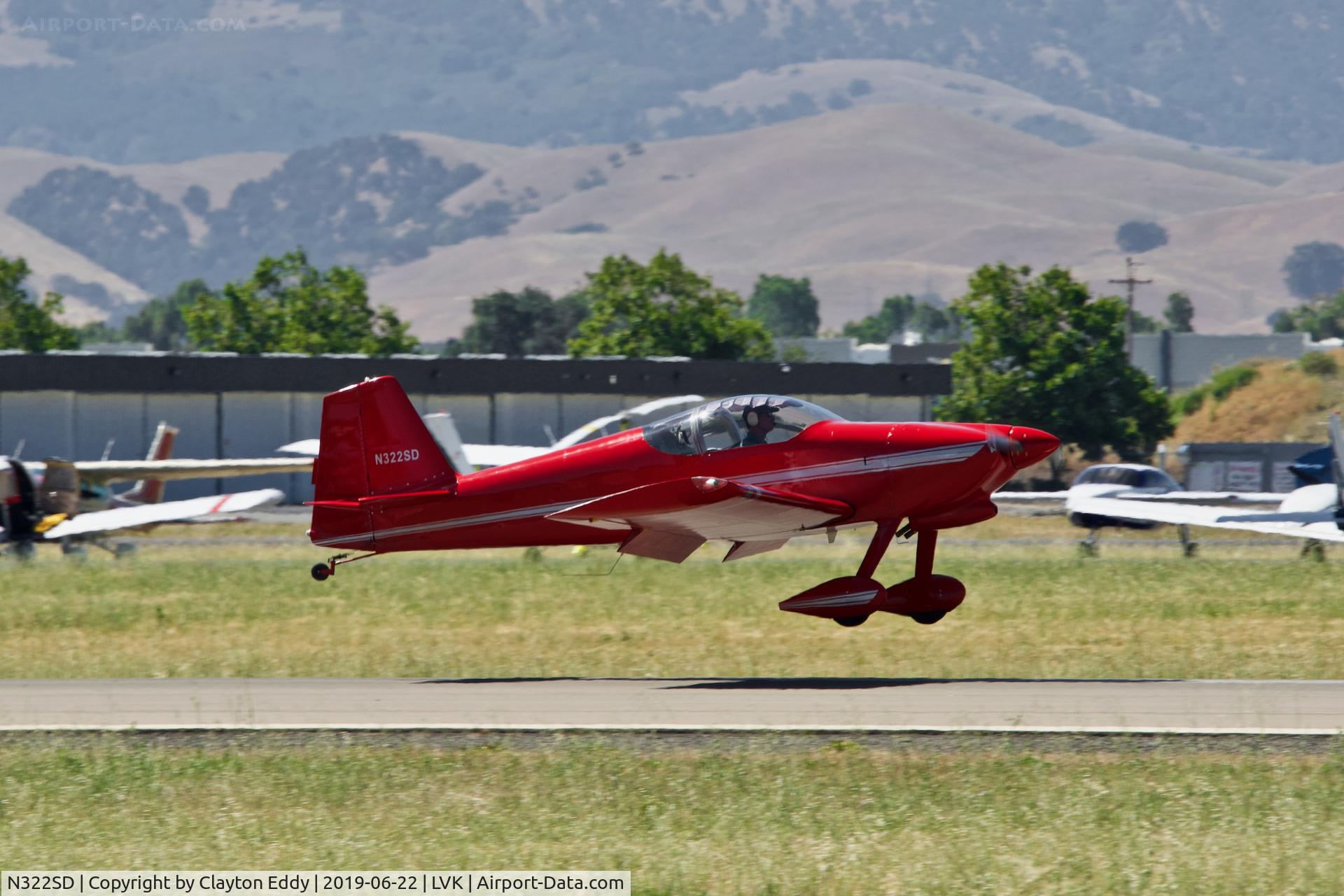 N322SD, 2005 Vans RV-6 C/N 60141, Livermore Airport California 2019.