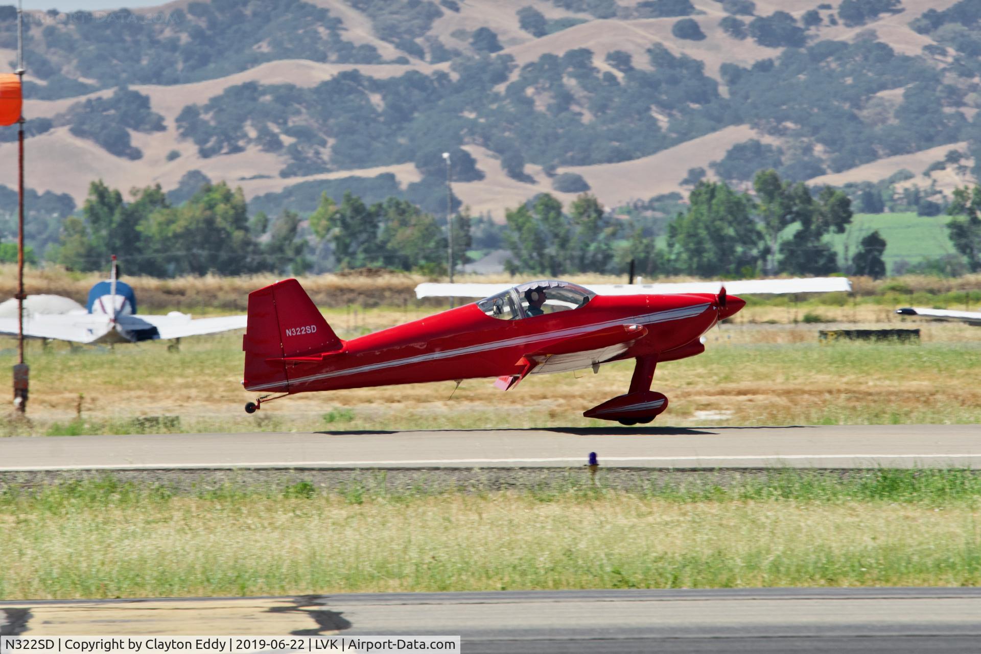 N322SD, 2005 Vans RV-6 C/N 60141, Livermore Airport California 2019.