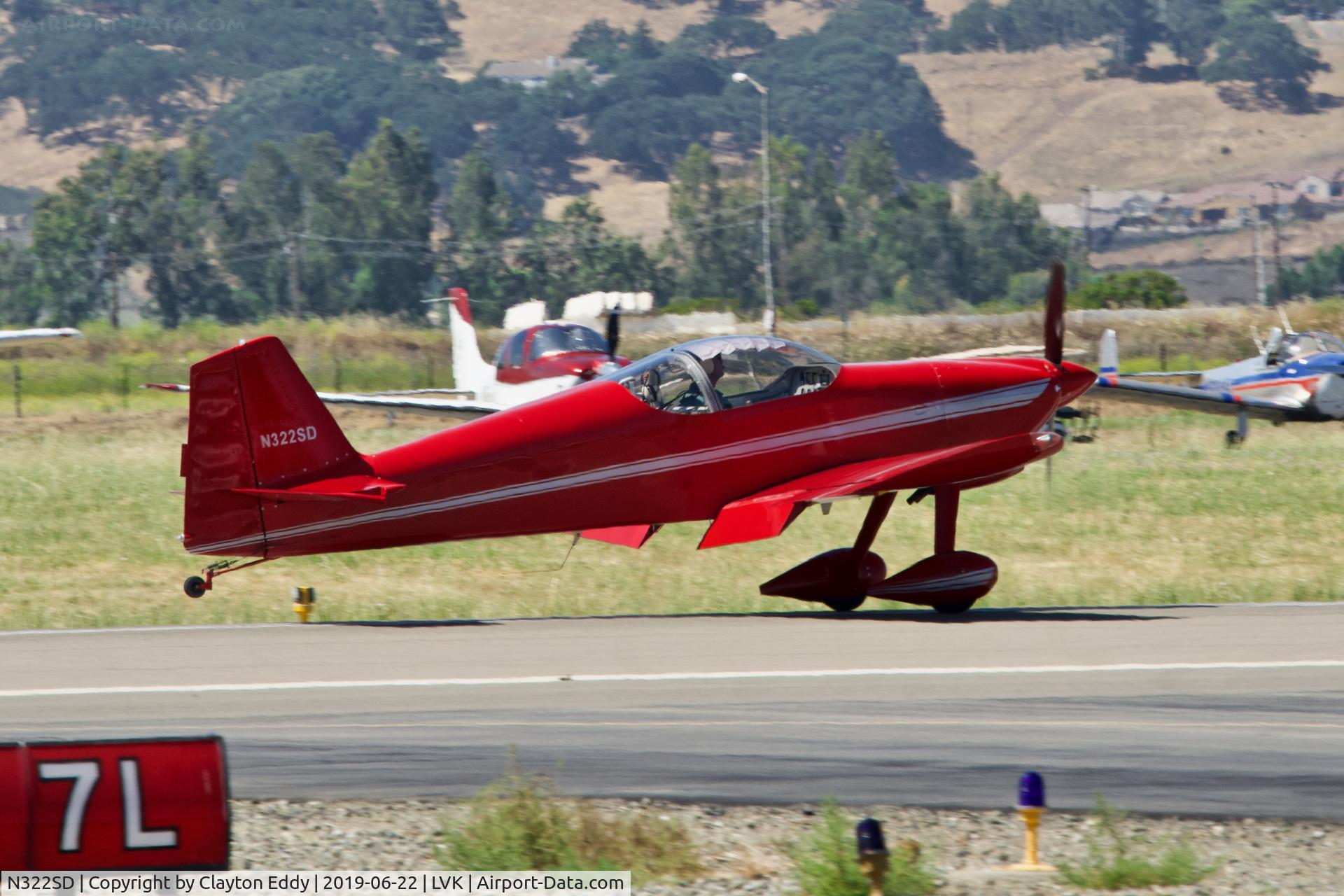 N322SD, 2005 Vans RV-6 C/N 60141, Livermore Airport California 2019.