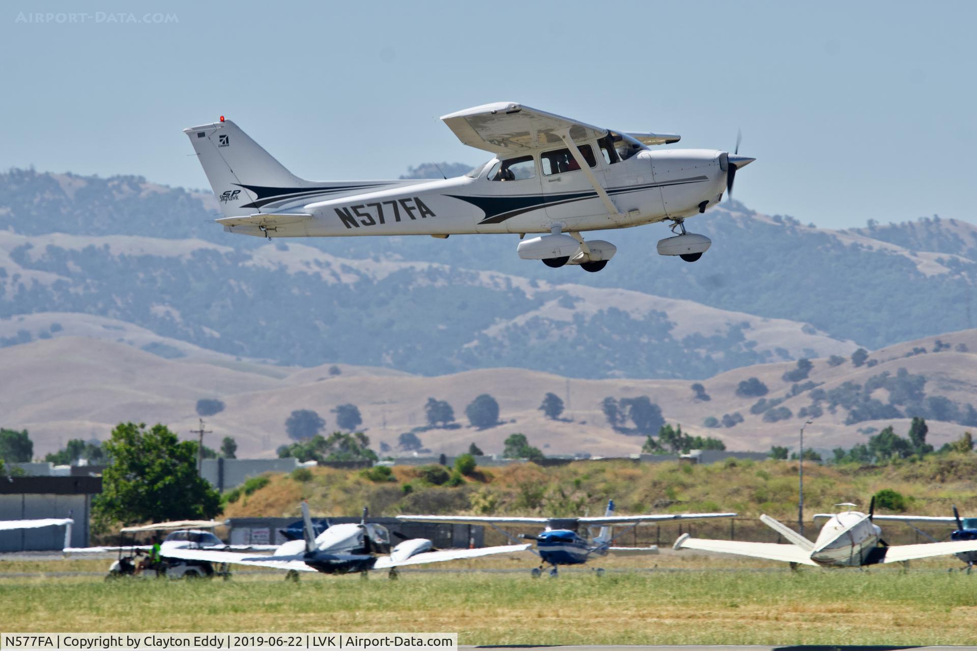 N577FA, 2004 Cessna 172S C/N 172S9577, Livermore Airport California 2019.