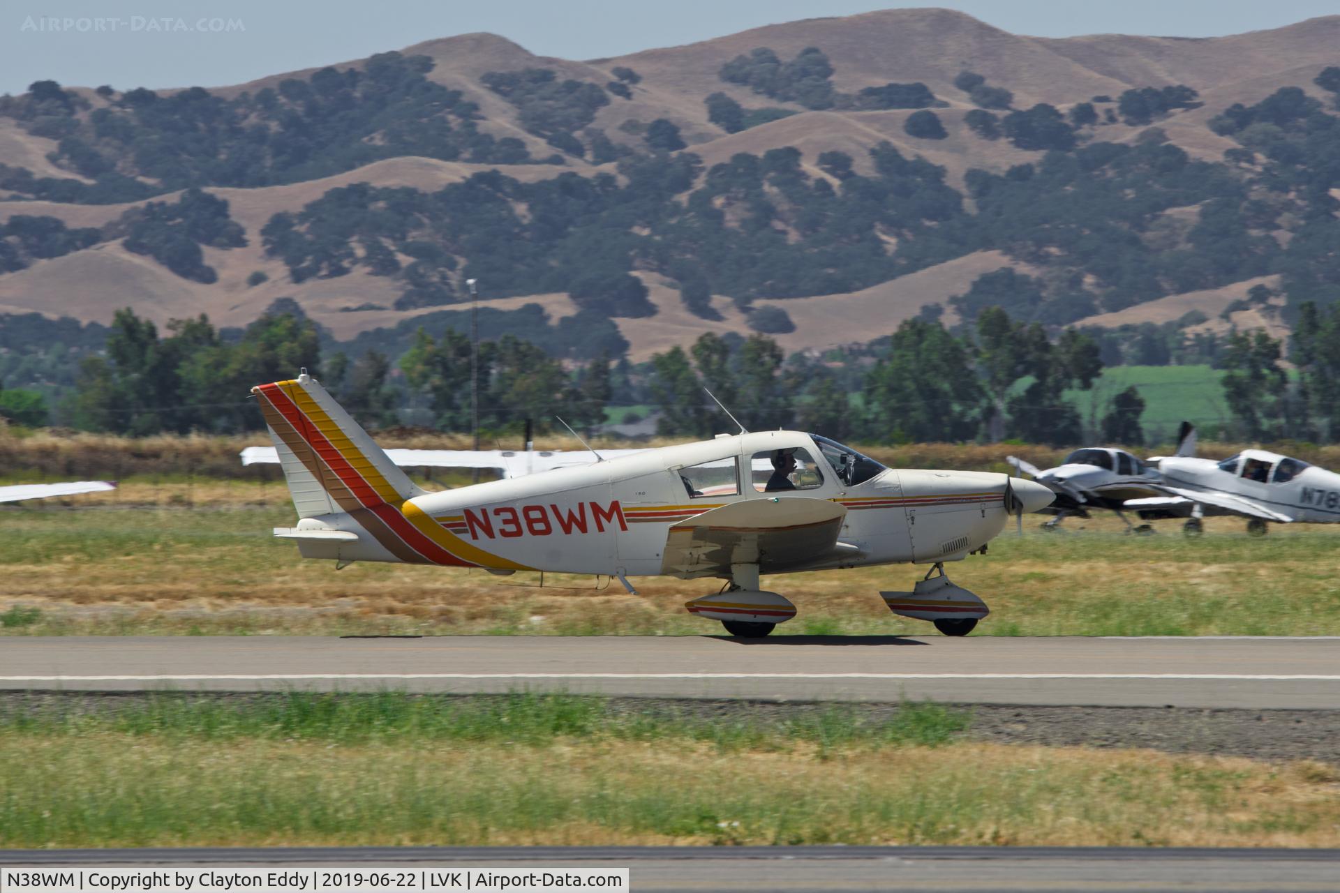 N38WM, 1965 Piper PA-28-180 C/N 28-2226, Livermore Airport California 2019.