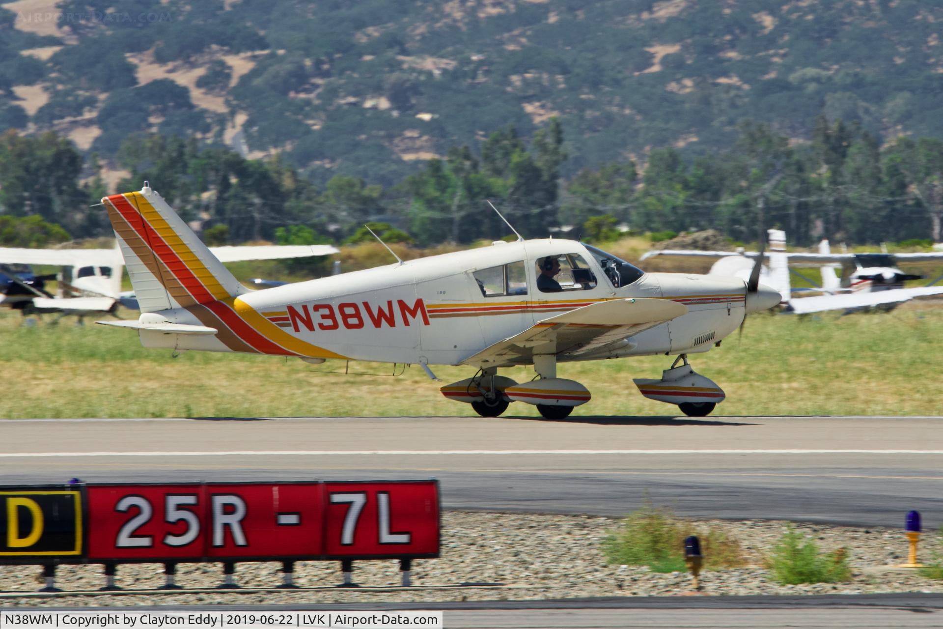 N38WM, 1965 Piper PA-28-180 C/N 28-2226, Livermore Airport California 2019.