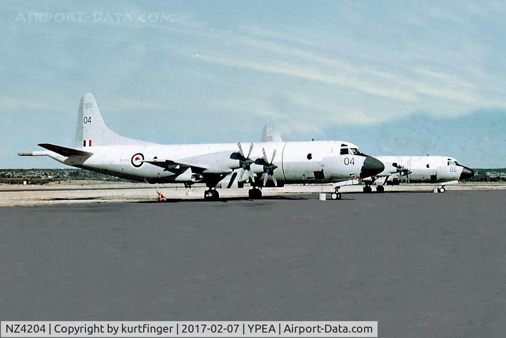 NZ4204, 1966 Lockheed P-3K Orion C/N 185-5202, Lockheed P3B Orions RNZAF NZ4204 and NZ4205 RAAF Base Pearce late 1960s.