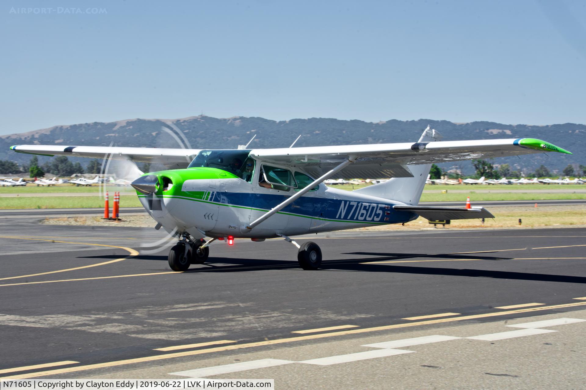 N71605, 1969 Cessna 182M Skylane C/N 18259683, Livermore Airport California 2019.
