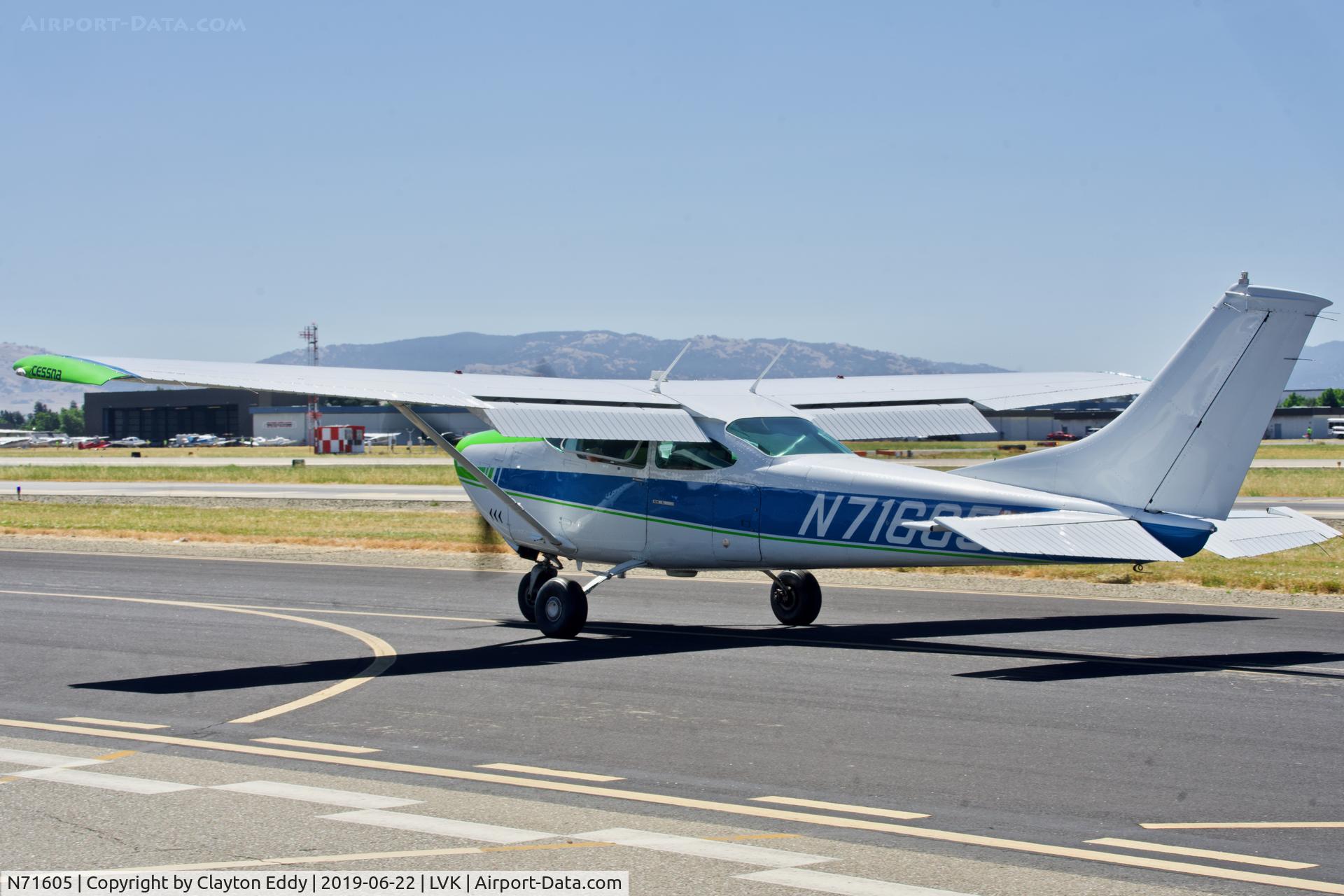N71605, 1969 Cessna 182M Skylane C/N 18259683, Livermore Airport California 2019.