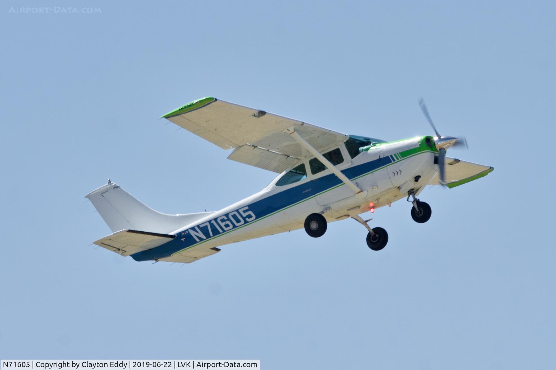 N71605, 1969 Cessna 182M Skylane C/N 18259683, Livermore Airport California 2019.