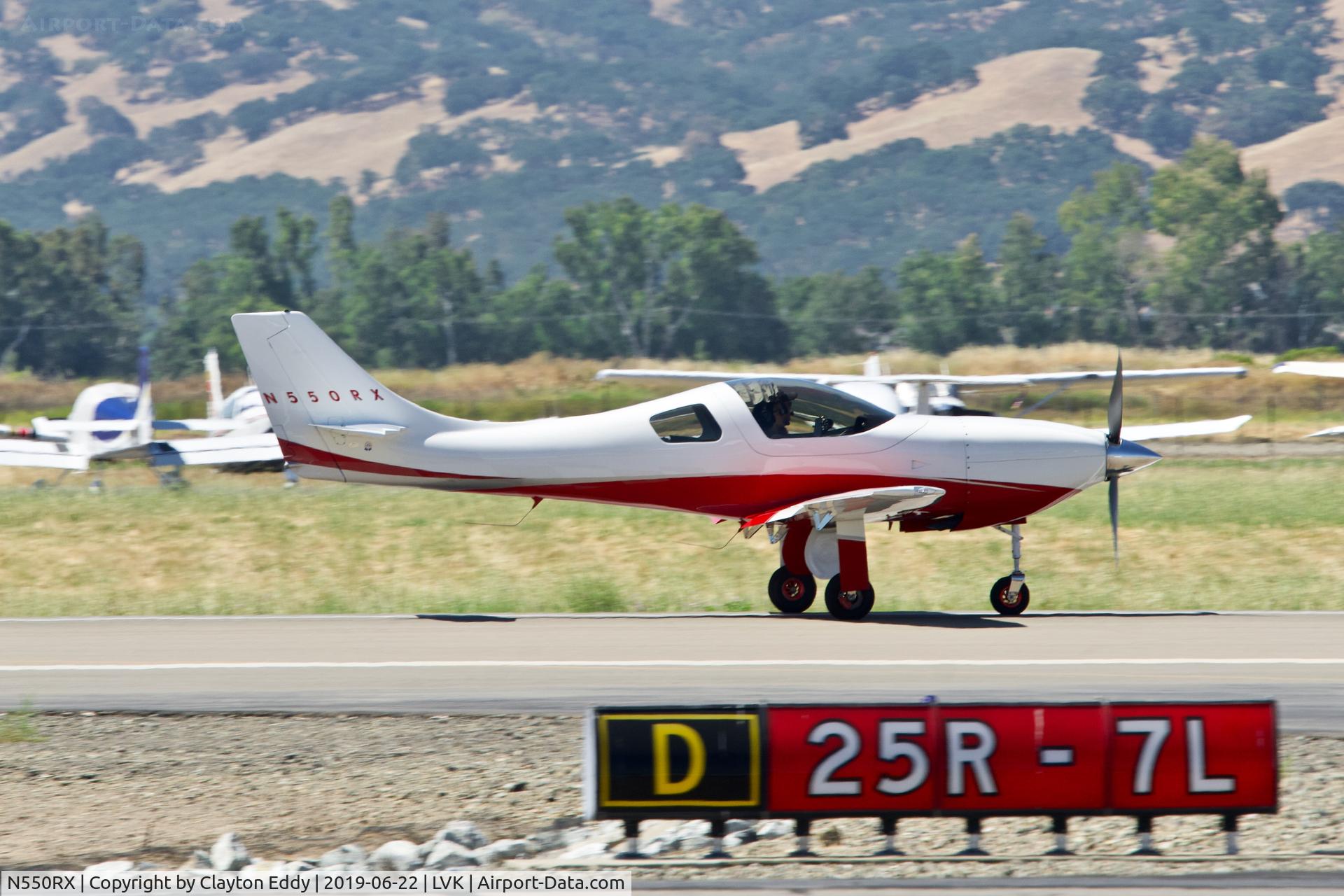N550RX, 2017 One Slim Rabbit Leg 2 C/N 78, Livermore Airport California 2019.