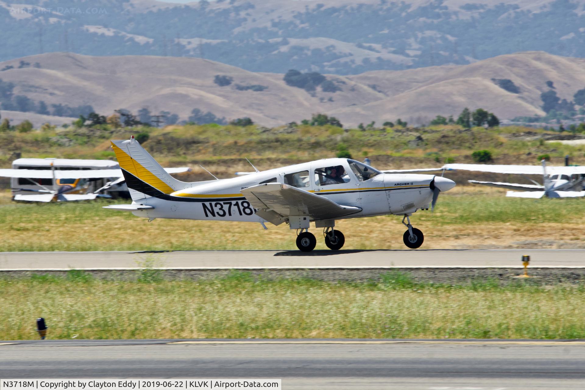 N3718M, 1978 Piper PA-28-181 C/N 28-7890325, Livermore Airport California 2019.