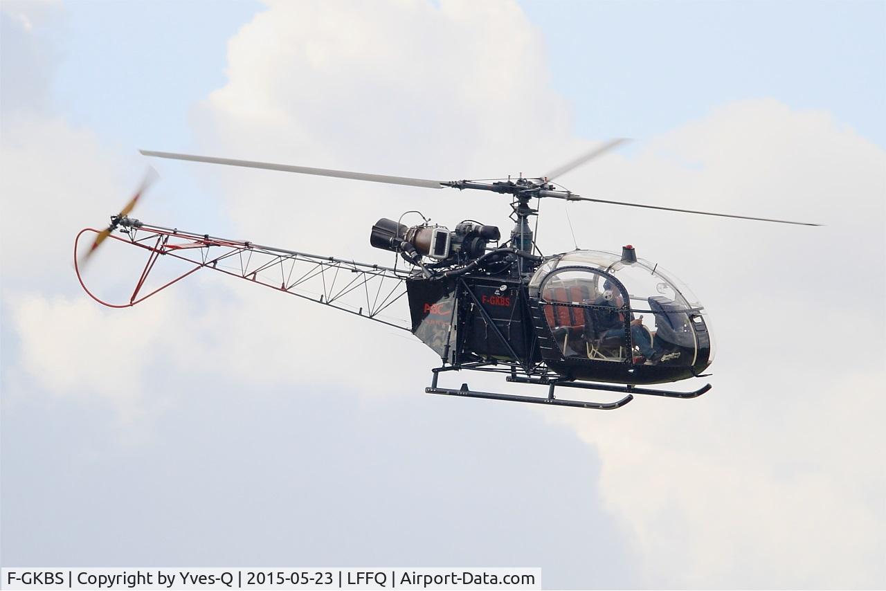 F-GKBS, Eurocopter SE-313B Alouette II C/N 1442, Eurocopter SE-313B Alouette II, La Ferté-Alais airfield (LFFQ) Air show 2015