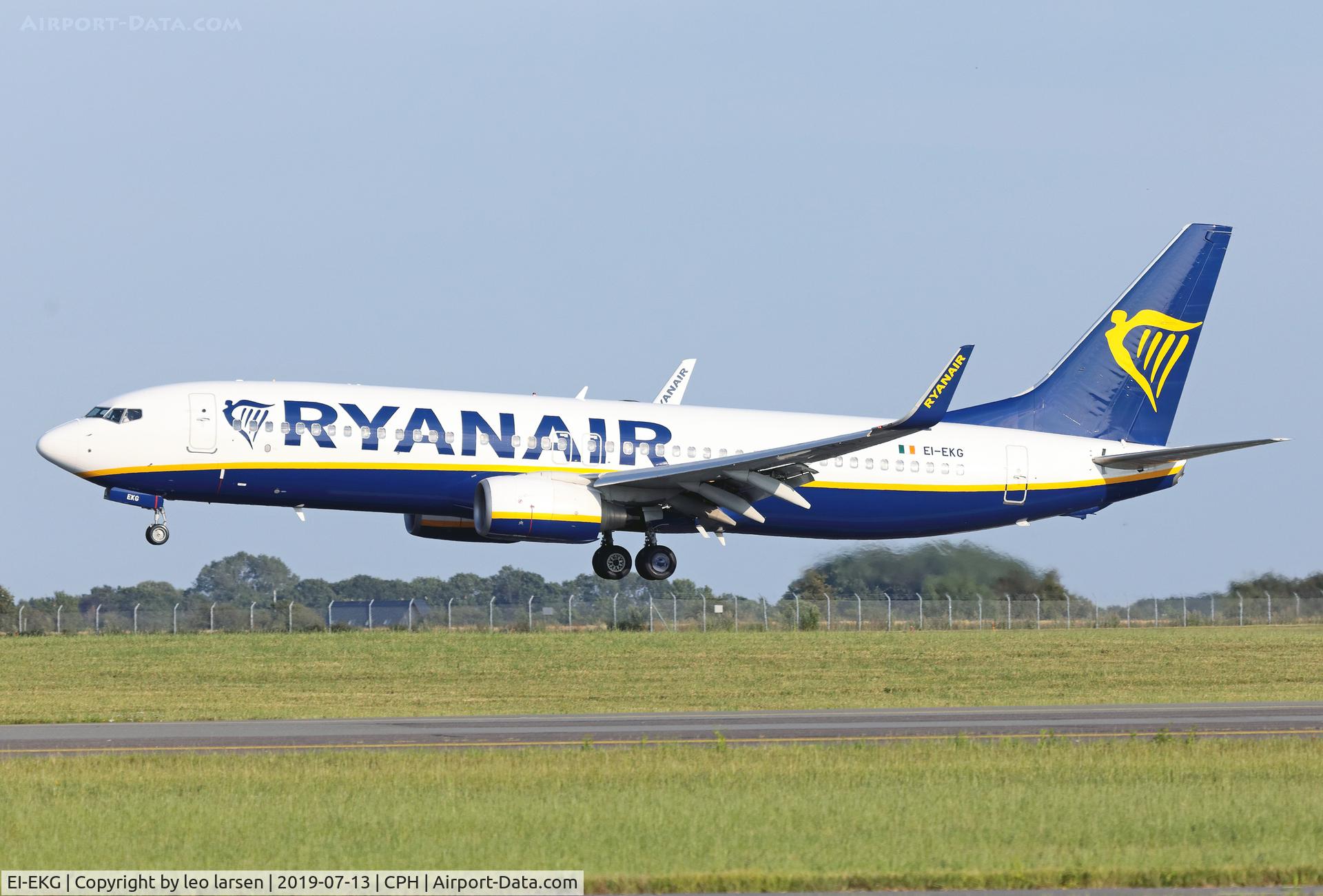 EI-EKG, 2010 Boeing 737-8AS C/N 35021, Copenhagen 13.7.2019 L/D R-04L