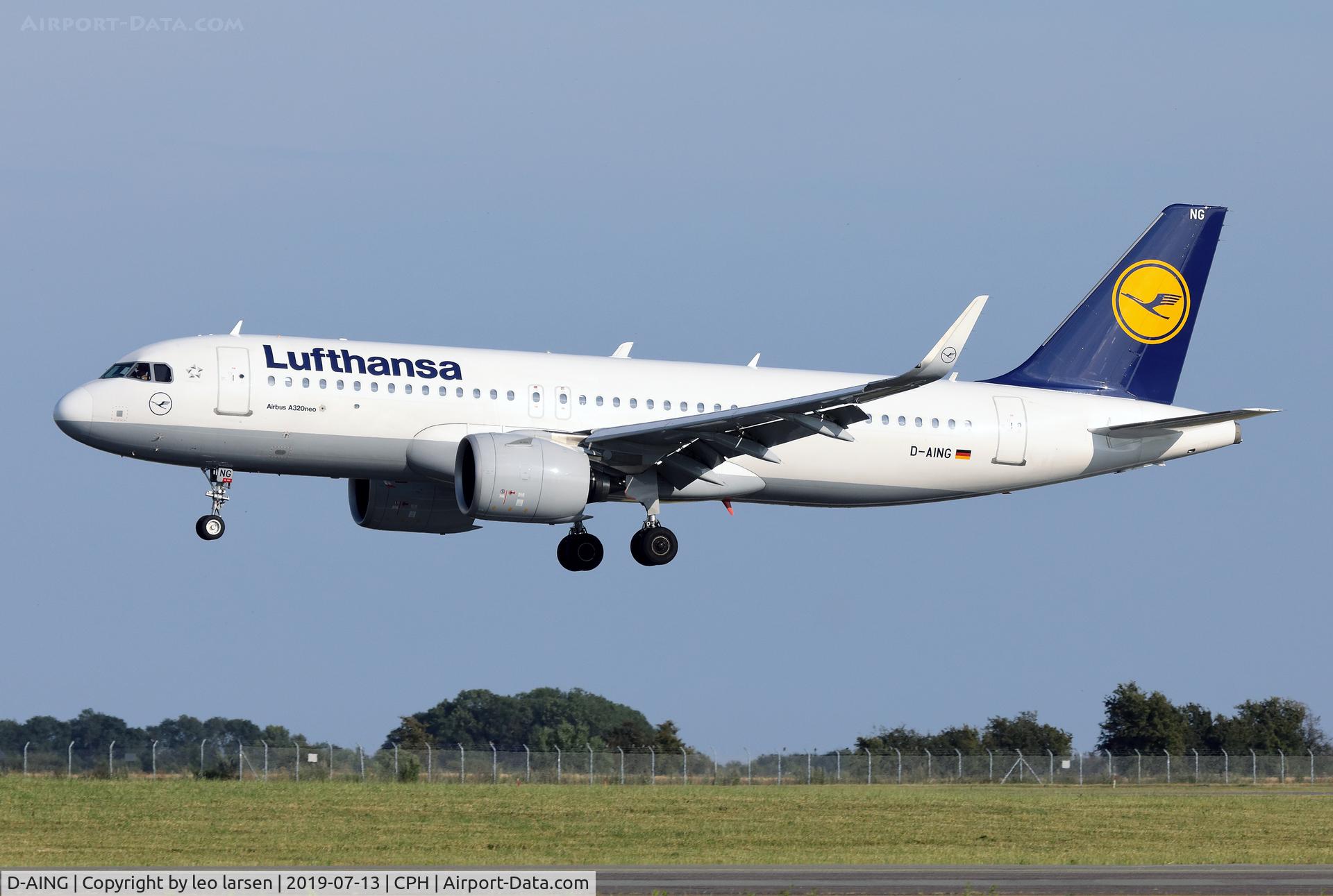 D-AING, 2017 Airbus A320-271N C/N 7588, Copenhagen 13.7.2019 L/D R-04L