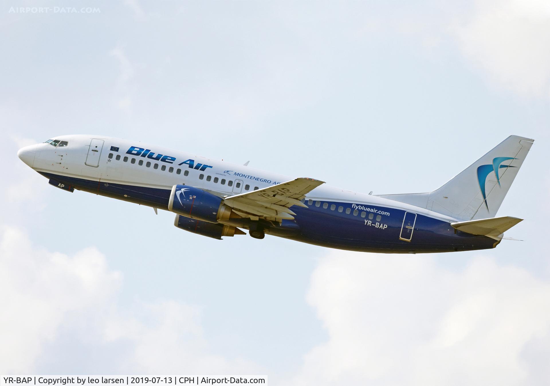 YR-BAP, 1991 Boeing 737-3Y0 C/N 24909, Copenhagen 13.7.2019 T/O R-22R