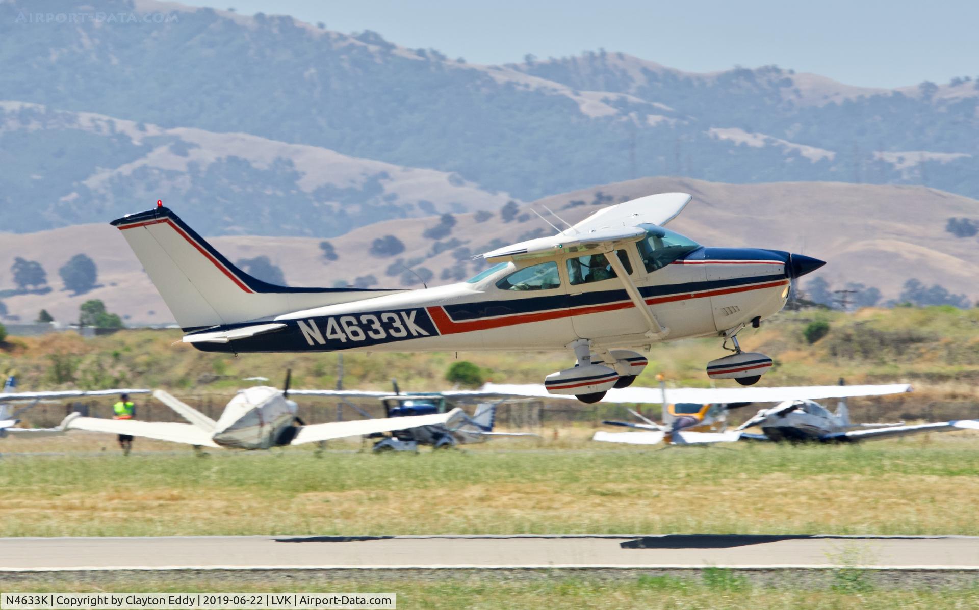 N4633K, 1975 Cessna 182P Skylane C/N 18263635, Livermore Airport California 2019.