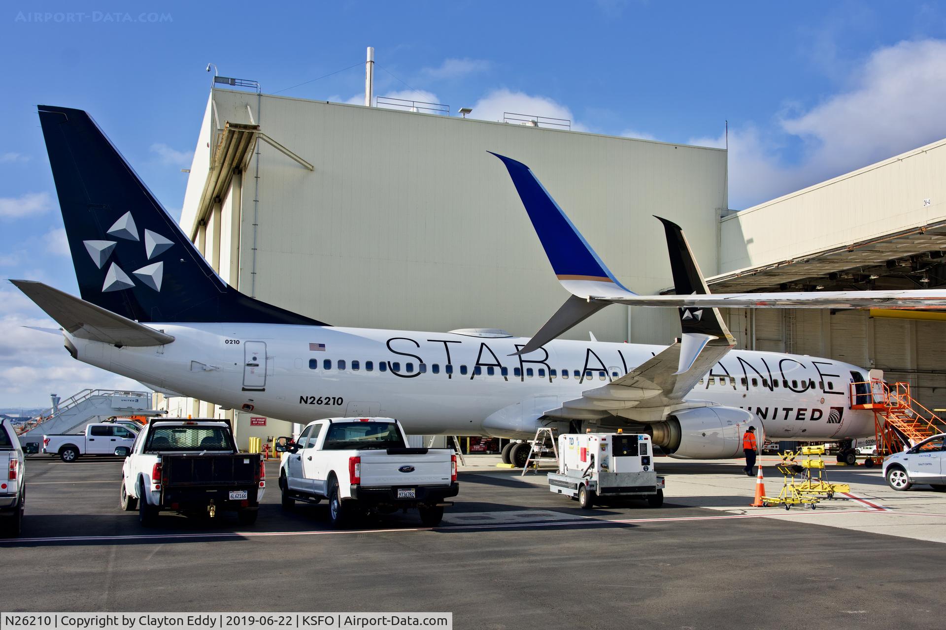 N26210, 1998 Boeing 737-824 C/N 28770, SFO 2019.