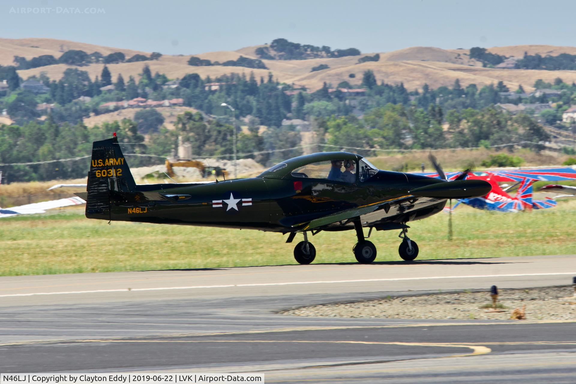 N46LJ, 1946 North American Navion (NA-145) C/N NAV-4-312, Livermore Airport California 2019.