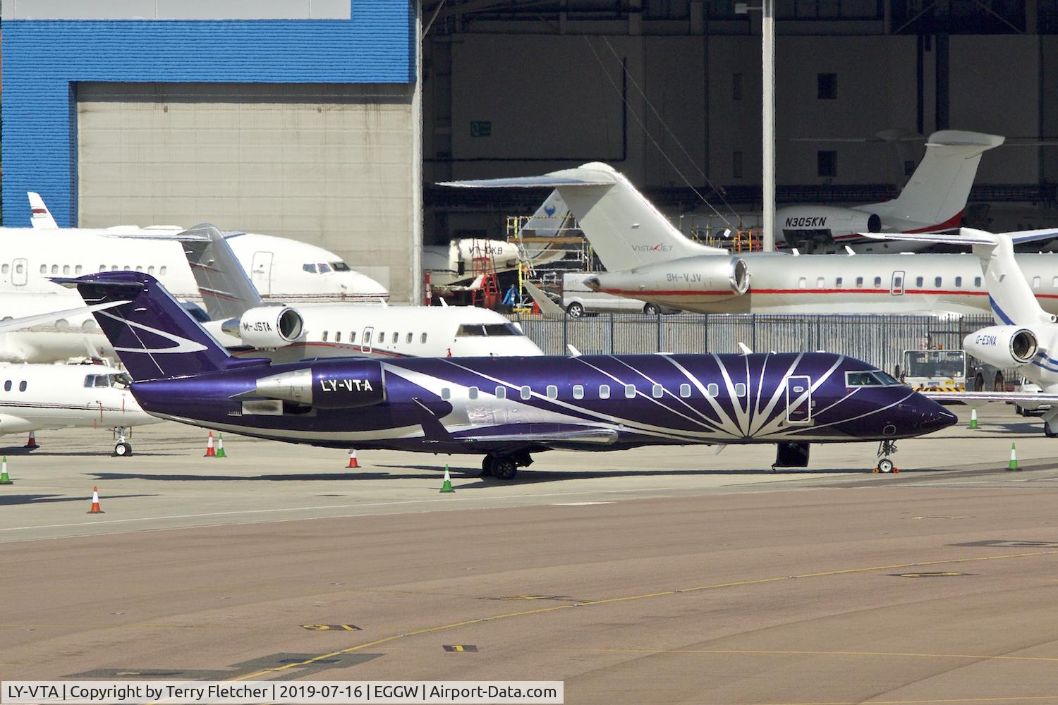 LY-VTA, 2002 Canadair CRJ-200 (CL-600-2B19) C/N 7617, At Luton