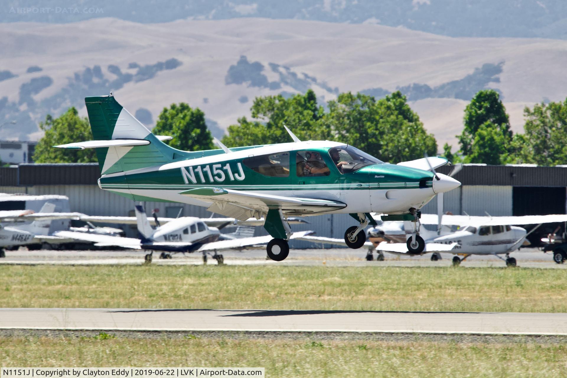 N1151J, 1974 Aero Commander 112 C/N 151, Livermore Airport California 2019.