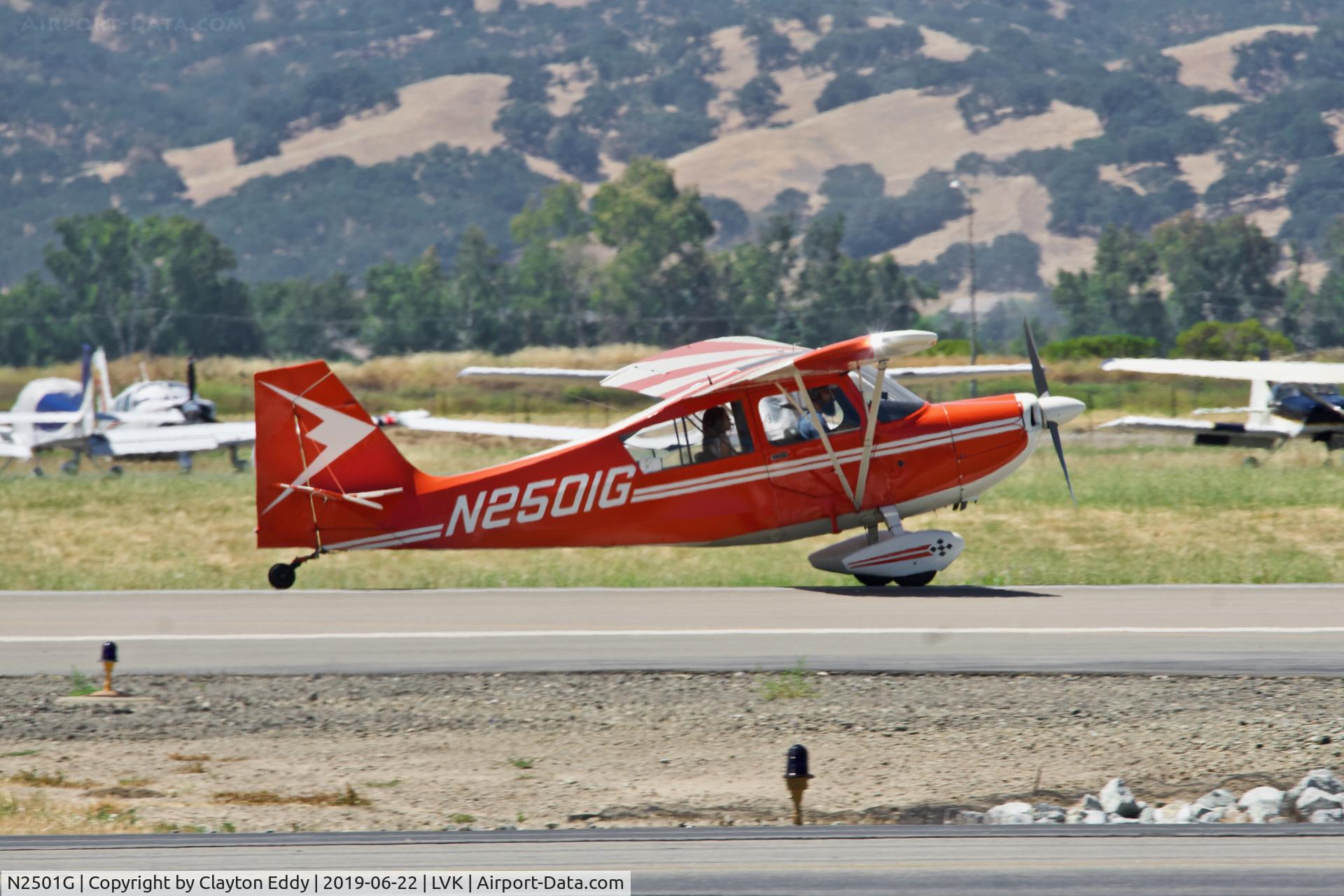 N2501G, 1967 Champion 7GCAA Citabria C/N 112, Livermore Airport California 2019.