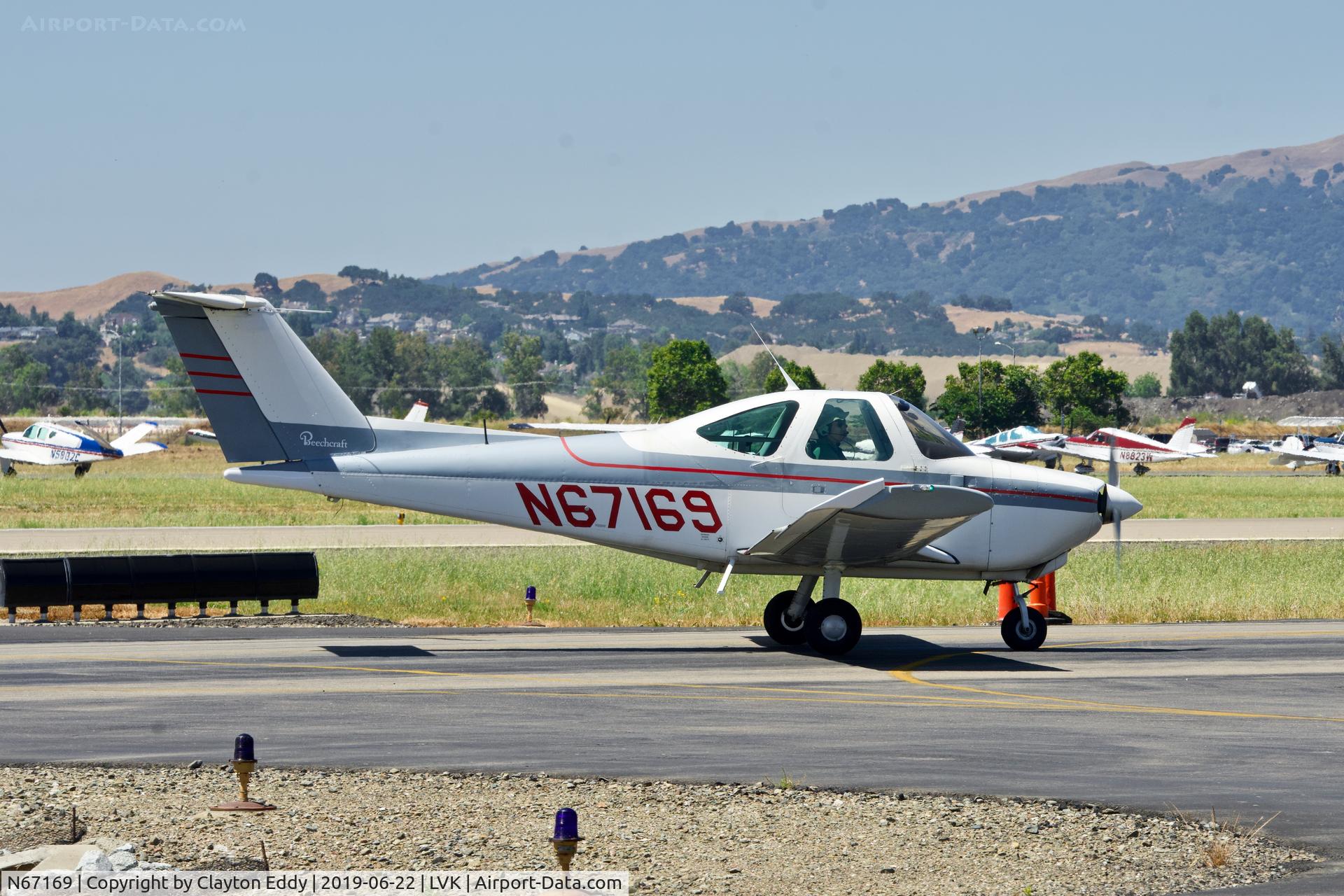 N67169, 1979 Beech 77 Skipper C/N WA-67, Livermore Airport California 2019.