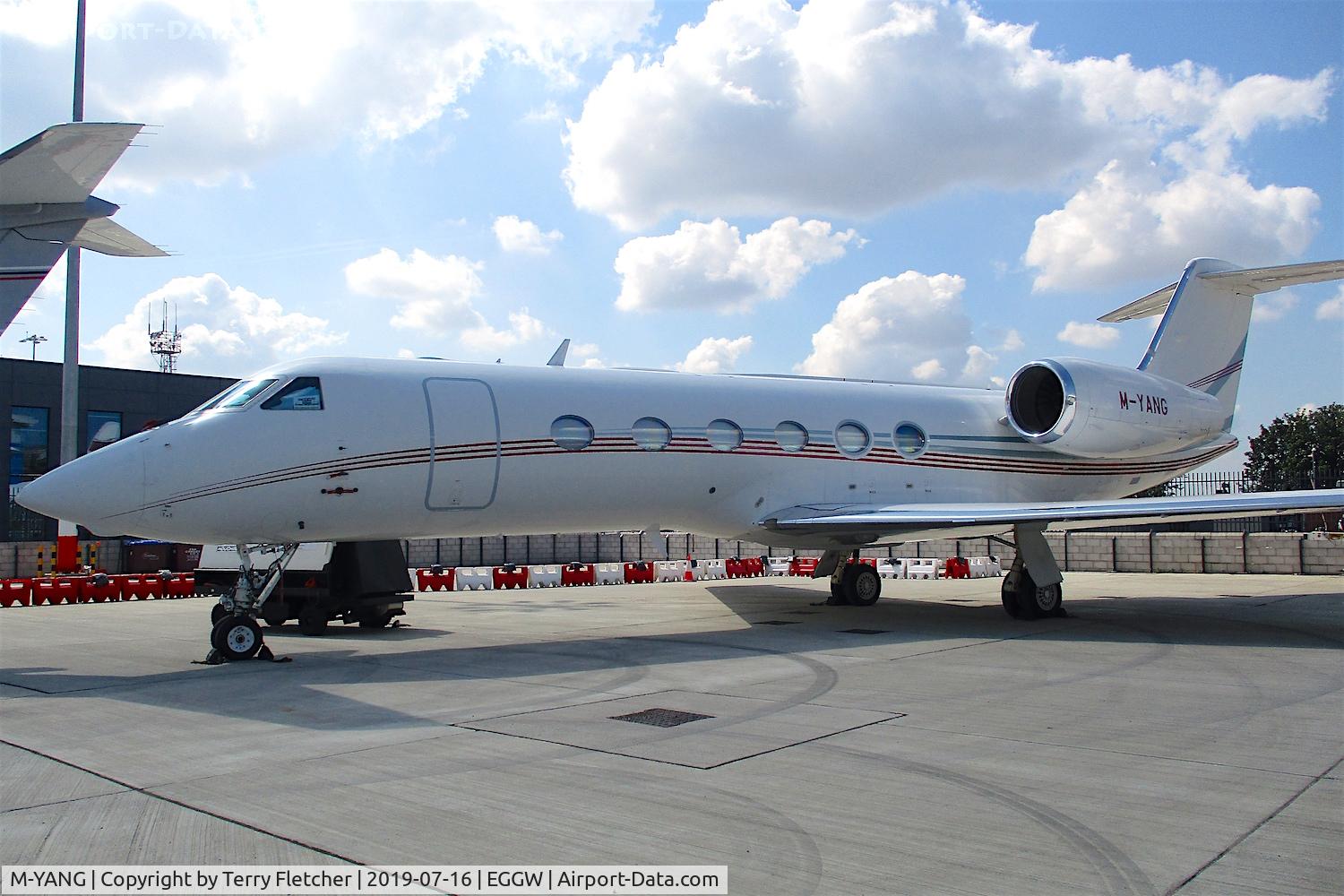 M-YANG, 2012 Gulfstream Aerospace GIV-X (G450) C/N 4260, At Luton