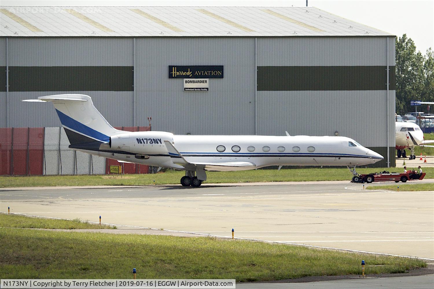 N173NY, 2007 Gulfstream Aerospace V-SP G550 C/N 5149, At Luton