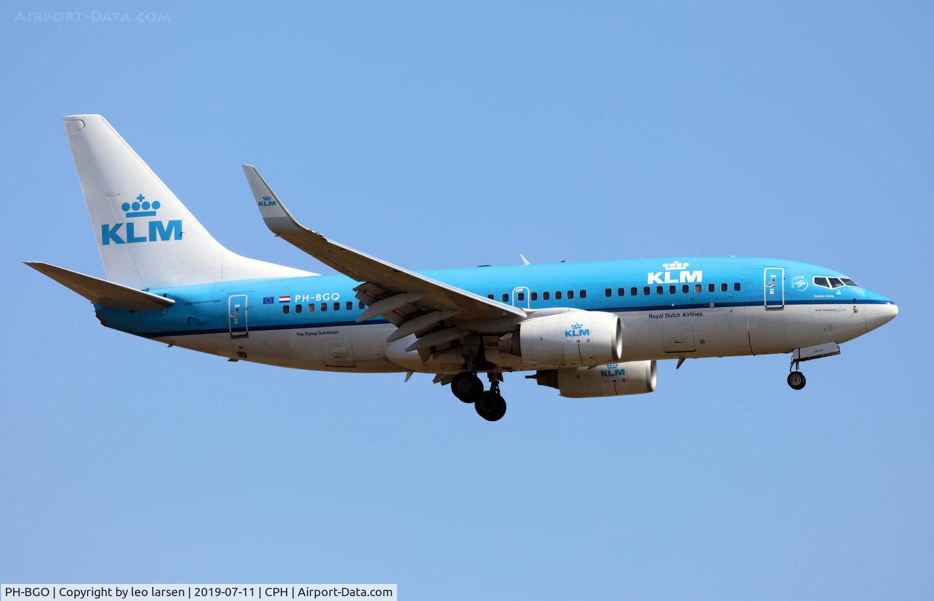 PH-BGO, 2011 Boeing 737-7K2 C/N 38126, Copenhagen 11.7.2019 L/D R-22L