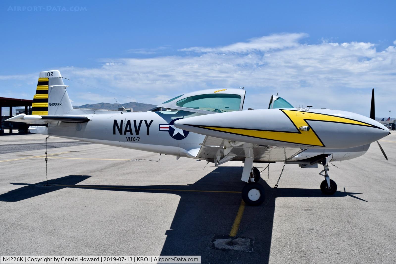 N4226K, 1948 Ryan Navion A C/N NAV-4-1226, Navions were used aboard carriers for transport during the 50s.