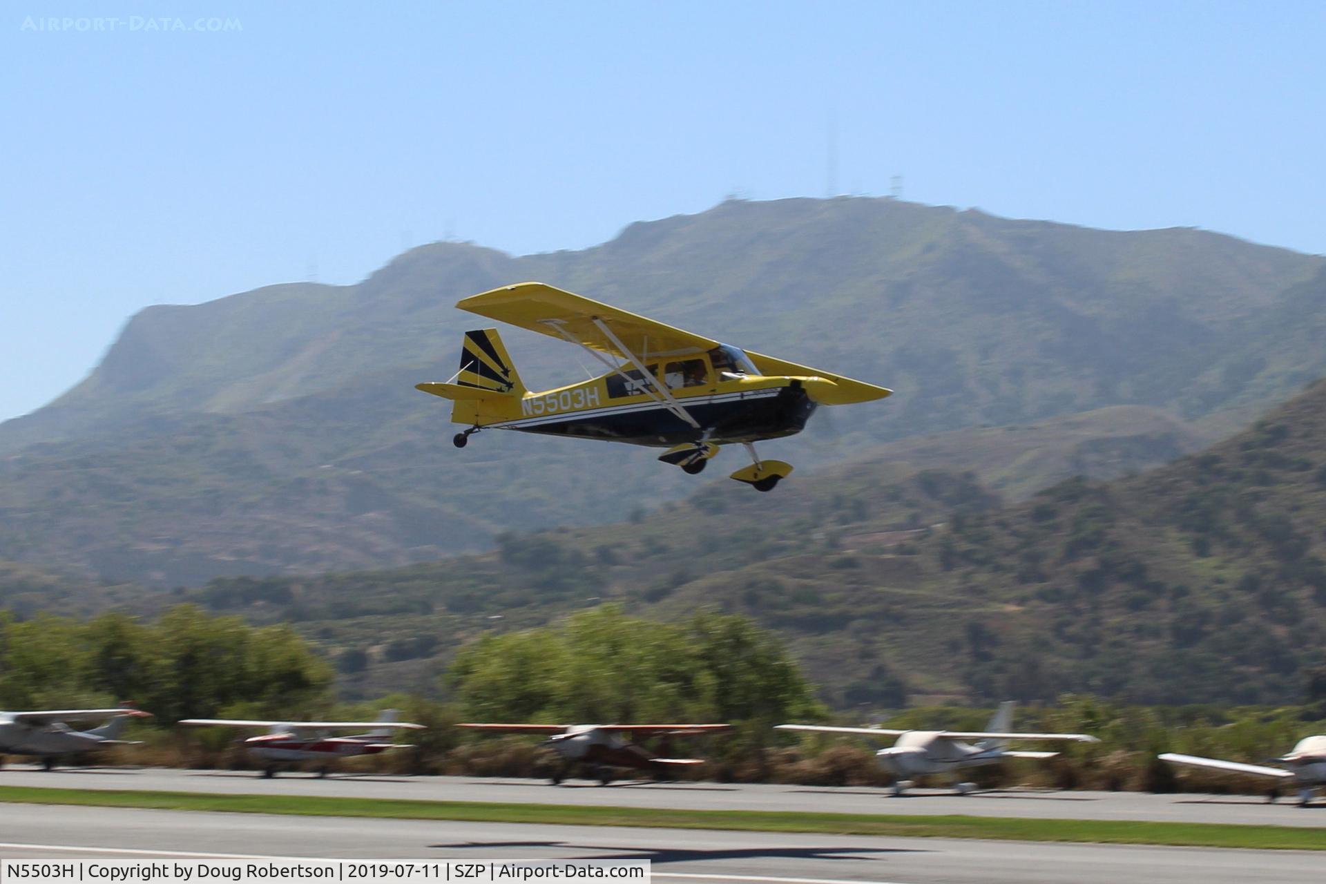N5503H, 1978 Bellanca 8KCAB Super Decathlon C/N 413-78, 1978 Bellanca 8KCAB Super Decathlon, Lycoming AEIO-360 180 Hp, takeoff climb Rwy 22