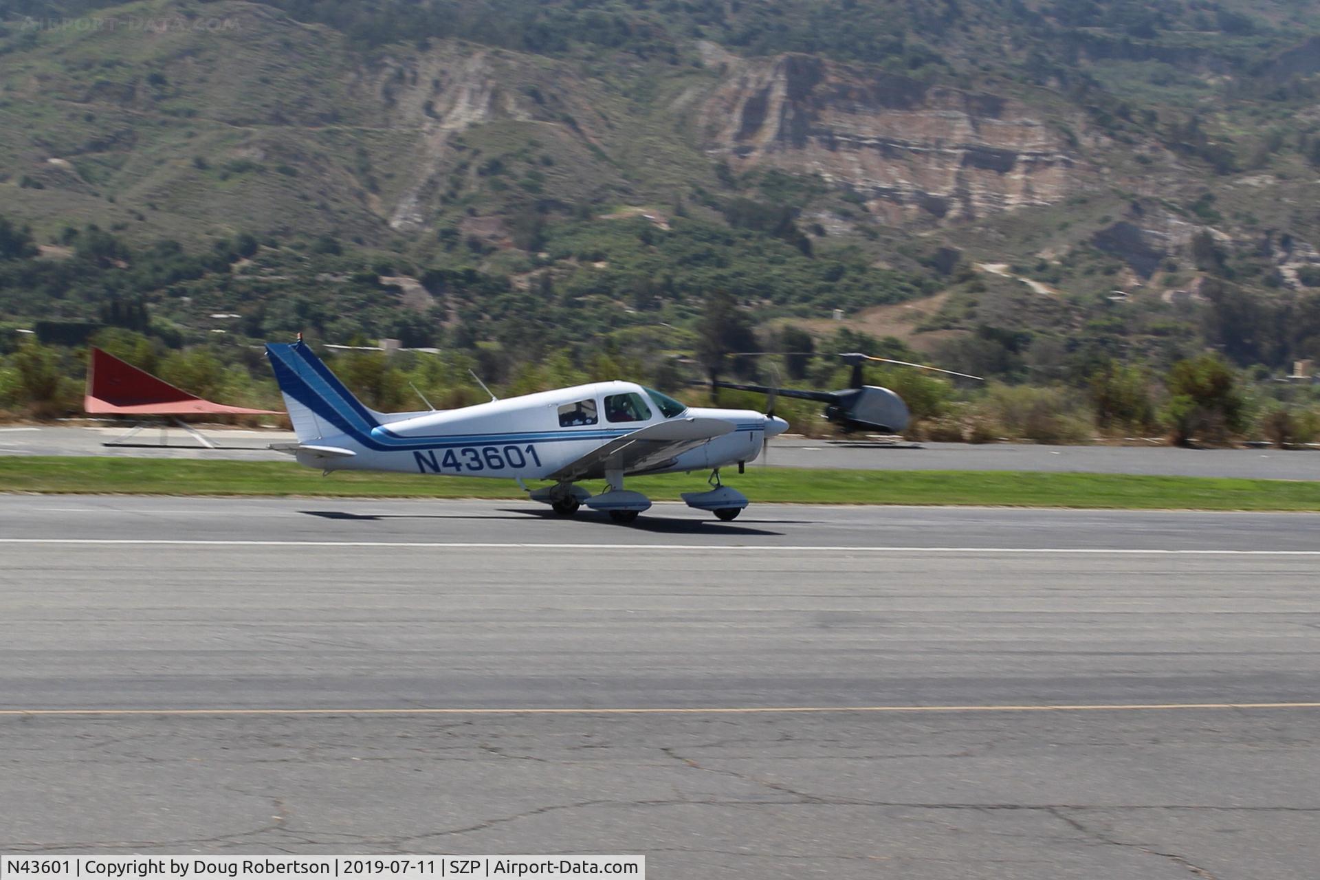 N43601, 1974 Piper PA-28-140 Cruiser C/N 28-7425381, 1974 Piper PA-140 CRUISER, Lycoming O&VO-360 180 Hp, performance upgrade to 180 Hp by STC, landing roll Rwy 22
